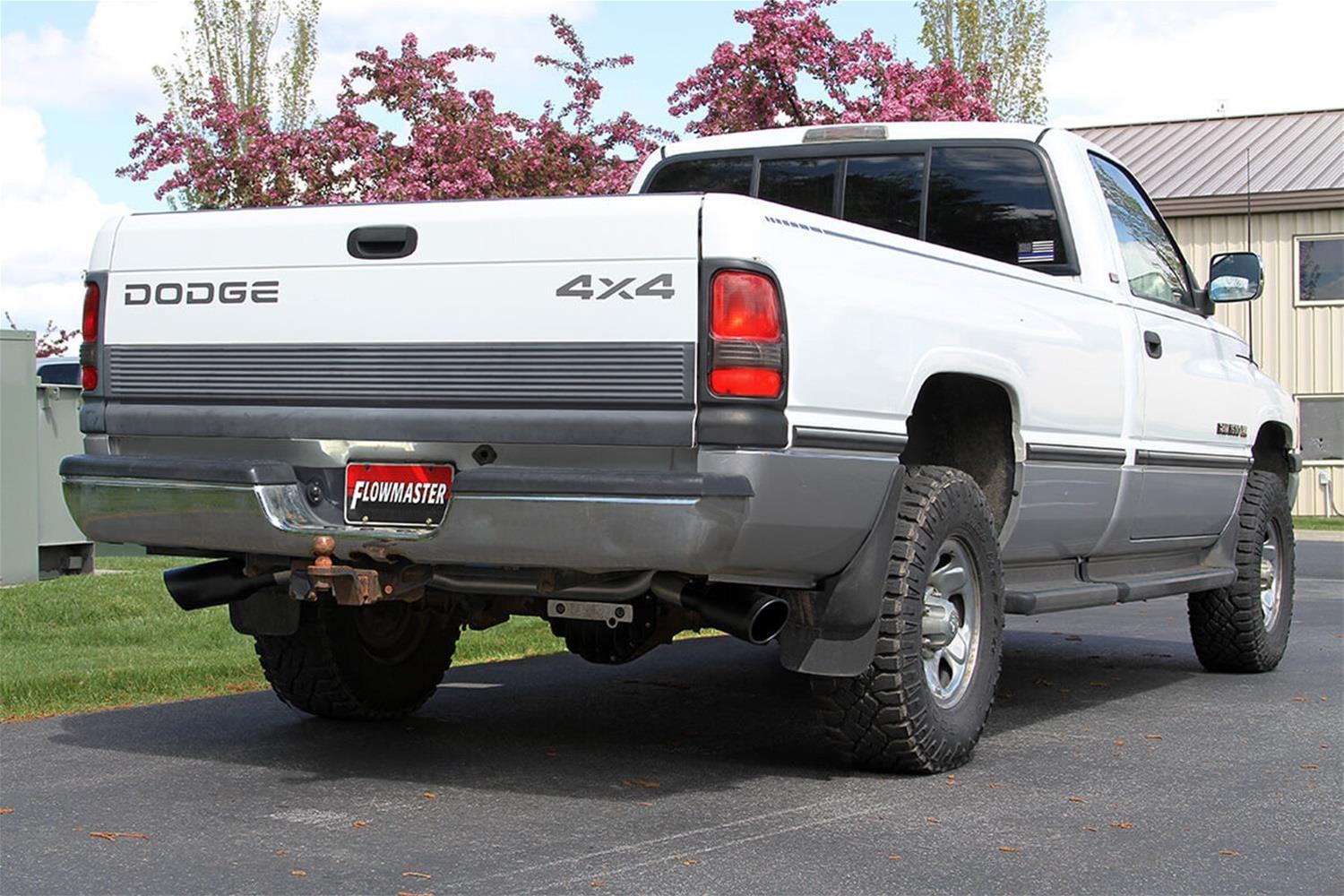 Flowmaster FlowFX Exhaust Systems for 1994-2002 RAM 1500, 2500, 3500 - 717946 System, FlowFX, Cat-back, 409 Stainless Steel, Natural, Dual Split Rear Exit, Dodge, Kit thumbnail 7