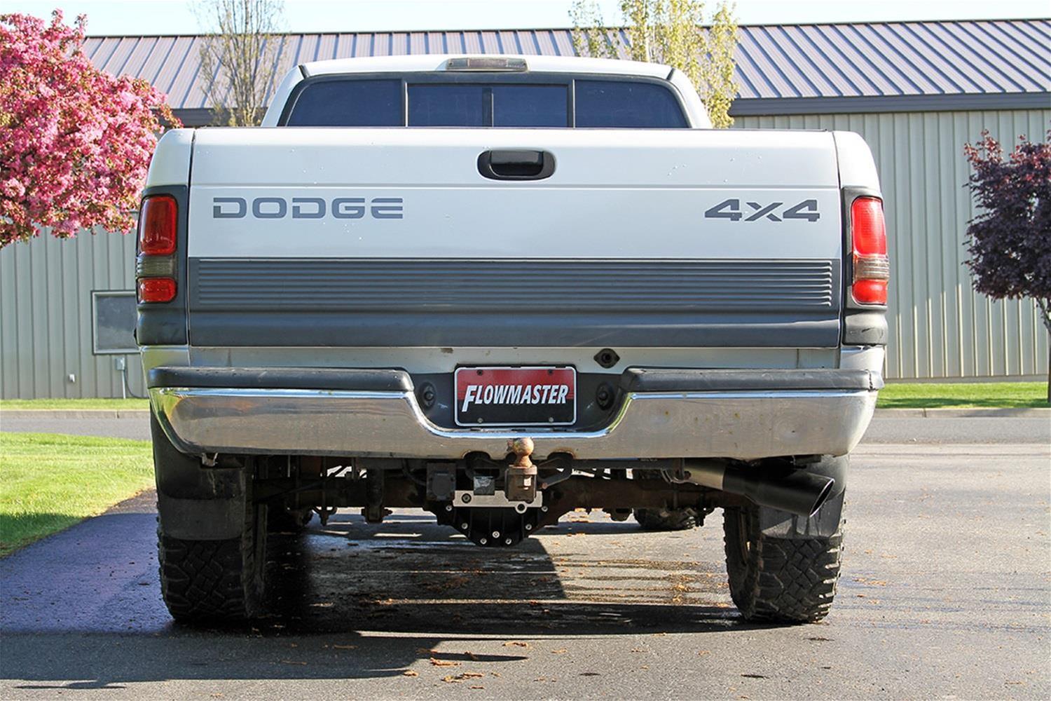 Flowmaster FlowFX Exhaust Systems 717947 System, FlowFX, Cat-back, Stainless Steel, 3.00 in. With 4.50 in. Black Ceramic Coated Tip, Single, Dodge Ram, Kit thumbnail 9