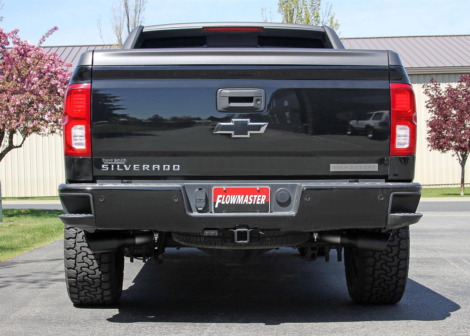 Flowmaster FlowFX Exhaust Systems for 2011-2018 SIERRA 1500, SILVERADO 1500 - 717988 System, Cat-back, FlowFX, 409 Stainless Steel, 4.50 in. Black Ceramic Tips, Dual Exit, Chevrolet, GMC, 6.2L, Kit thumbnail 2