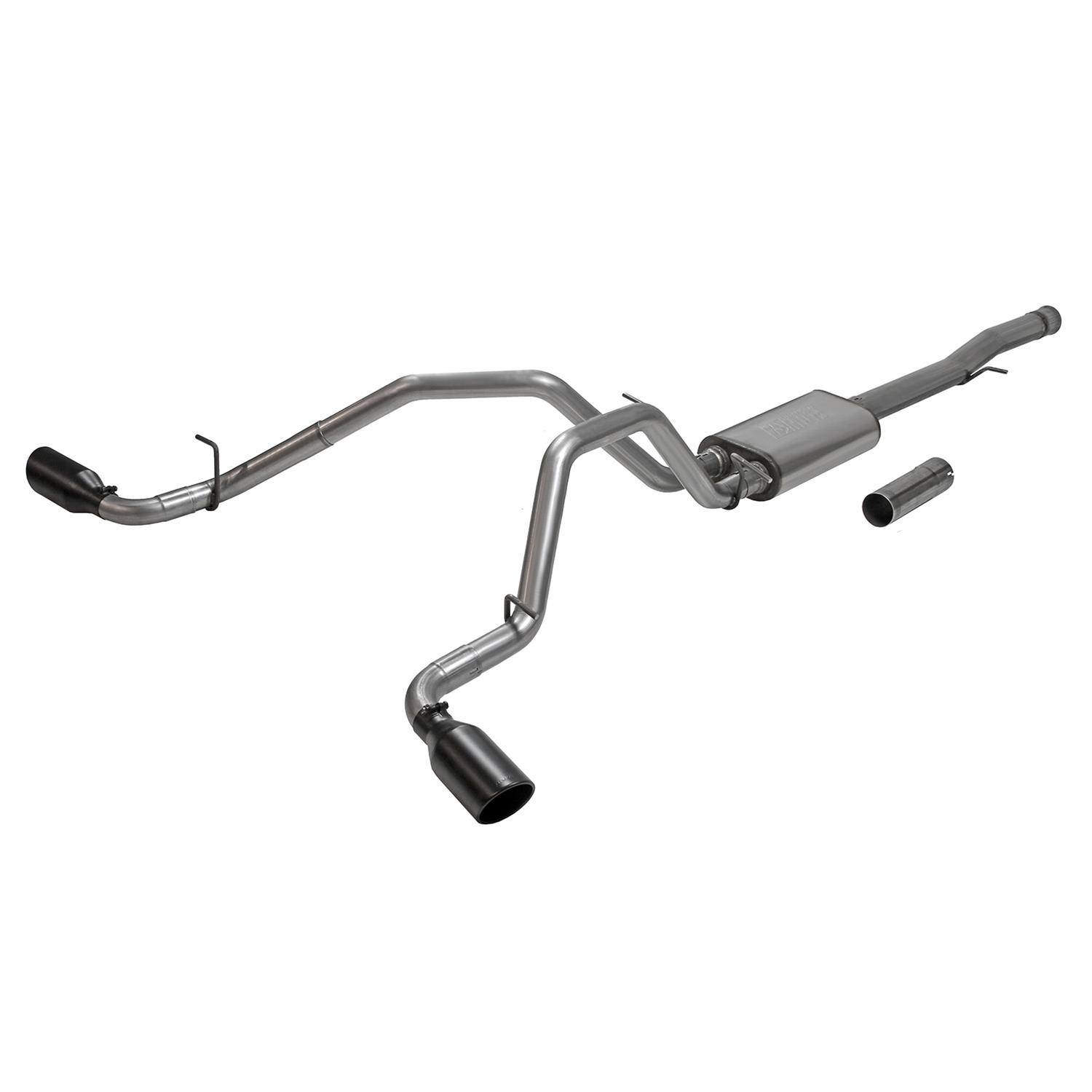 Flowmaster FlowFX Exhaust Systems for 2011-2018 SIERRA 1500, SILVERADO 1500 - 717988 System, Cat-back, FlowFX, 409 Stainless Steel, 4.50 in. Black Ceramic Tips, Dual Exit, Chevrolet, GMC, 6.2L, Kit thumbnail 8