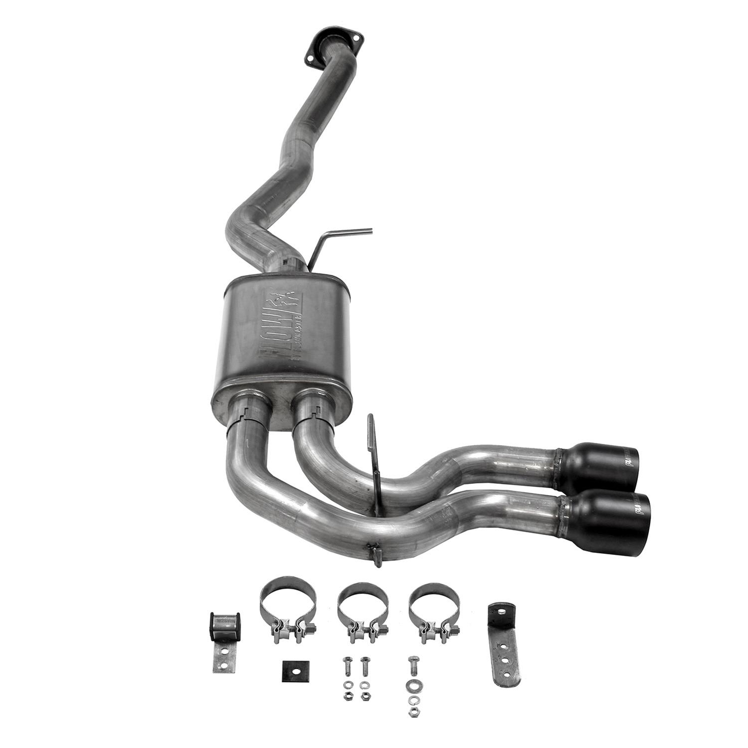 Flowmaster FlowFX Exhaust Systems 717990 System, FlowFX, Cat-back, Stainless Steel, Natural, Dual Side Exit, Black Ceramic Coated Tip, Chevy, GMC, Kit thumbnail 2