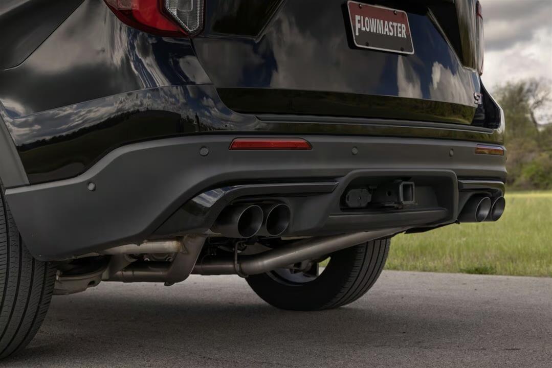 Flowmaster FlowFX Exhaust Systems for 2020-2026 AVIATOR, EXPLORER - 717999 System, Cat-back, FlowFX, 409 Stainless Steel, 3.50 in. Black Ceramic Coated Tips, Quad Tips, Ford, Lincoln, SUV, 3.0L, Kit thumbnail 9