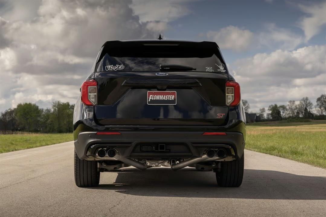 Flowmaster FlowFX Exhaust Systems for 2020-2026 AVIATOR, EXPLORER - 717999 System, Cat-back, FlowFX, 409 Stainless Steel, 3.50 in. Black Ceramic Coated Tips, Quad Tips, Ford, Lincoln, SUV, 3.0L, Kit thumbnail 8