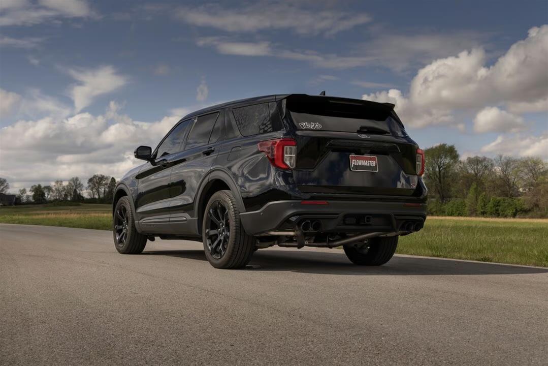 Flowmaster FlowFX Exhaust Systems for 2020-2026 AVIATOR, EXPLORER - 717999 System, Cat-back, FlowFX, 409 Stainless Steel, 3.50 in. Black Ceramic Coated Tips, Quad Tips, Ford, Lincoln, SUV, 3.0L, Kit thumbnail 7