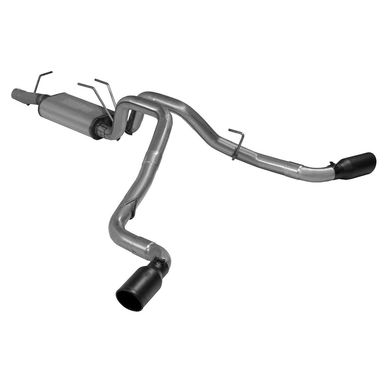 Flowmaster FlowFX Exhaust Systems 718100 System, FlowFX, Cat-back, Stainless Steel, Natural, Split Side Exit, Black Ceramic Coated Tip, Ford, Kit thumbnail 6