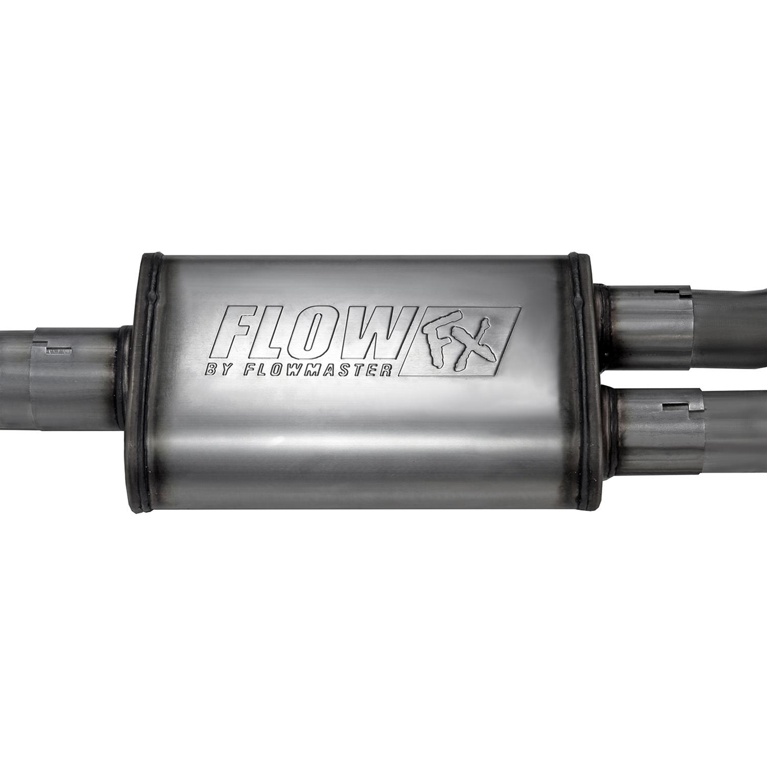 Flowmaster FlowFX Exhaust Systems 718116 System, Cat-back, FlowFX, 409 Stainless Steel, 4.00 in. Black Ceramic Coated Tips, Passenger Side Exit, Ford, Kit thumbnail 5