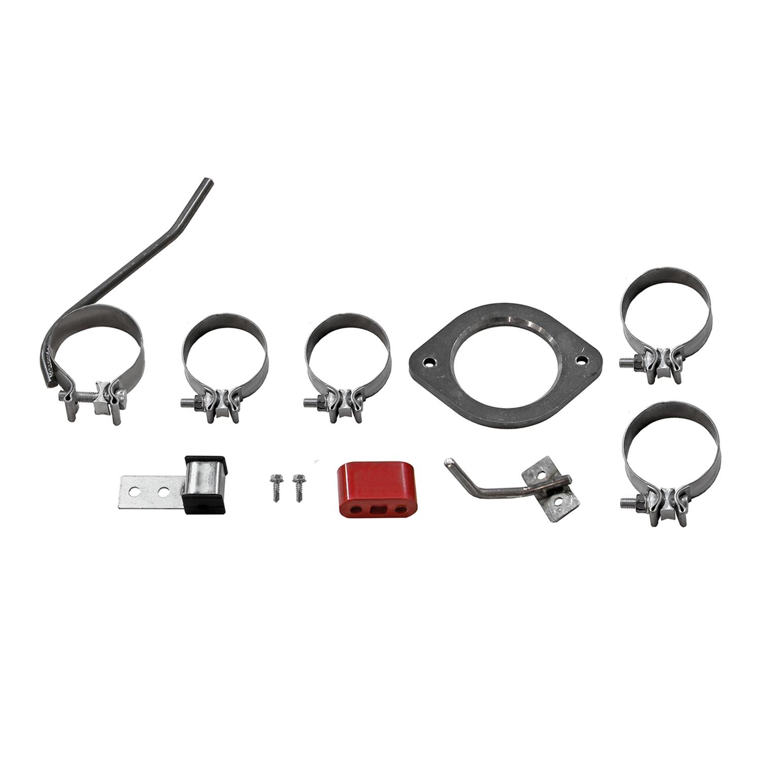 Flowmaster FlowFX Exhaust Systems 718116 System, Cat-back, FlowFX, 409 Stainless Steel, 4.00 in. Black Ceramic Coated Tips, Passenger Side Exit, Ford, Kit thumbnail 6
