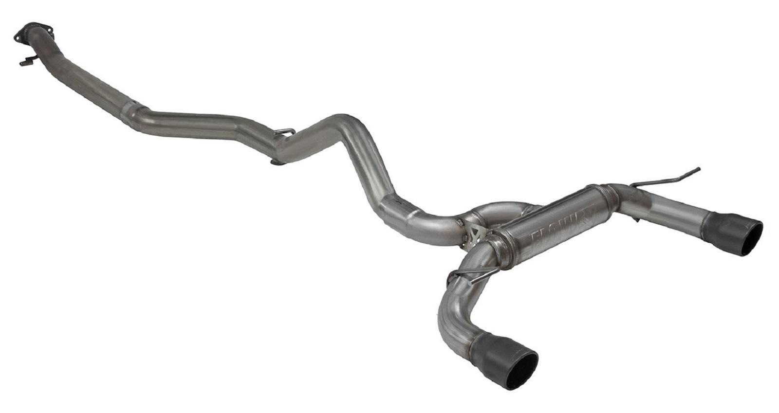 Flowmaster FlowFX Exhaust Systems 718146 System, Cat-back, FlowFX, 409 Stainless Steel, 3.0 in. Diameter, Rear Exit, 4.00 in. Black Ceramic Tips, 2 Door, Ford, 2.3L, 2.7L, Kit thumbnail 7