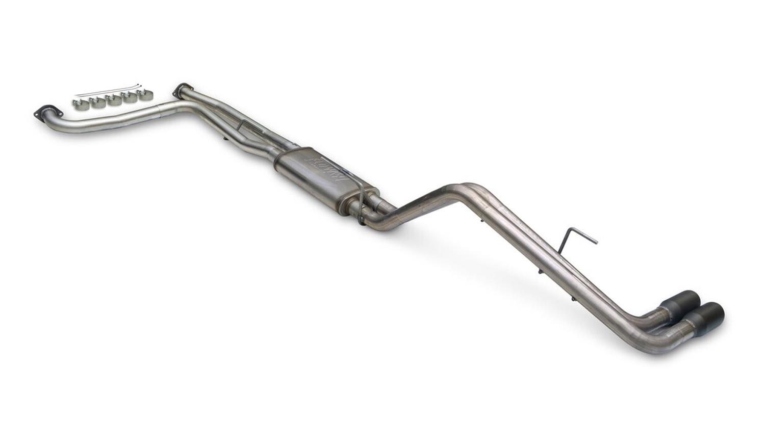 Flowmaster FlowFX Exhaust Systems for 2022-2026 FRONTIER - 718149 System, FlowFX, Cat-Back, 409 Stainless, Dual In/Dual Out, Natural, 2.50 in. Pipe, Black Ceramic Coated Tips, 3.8L, V6, Nissan, Kit thumbnail 4
