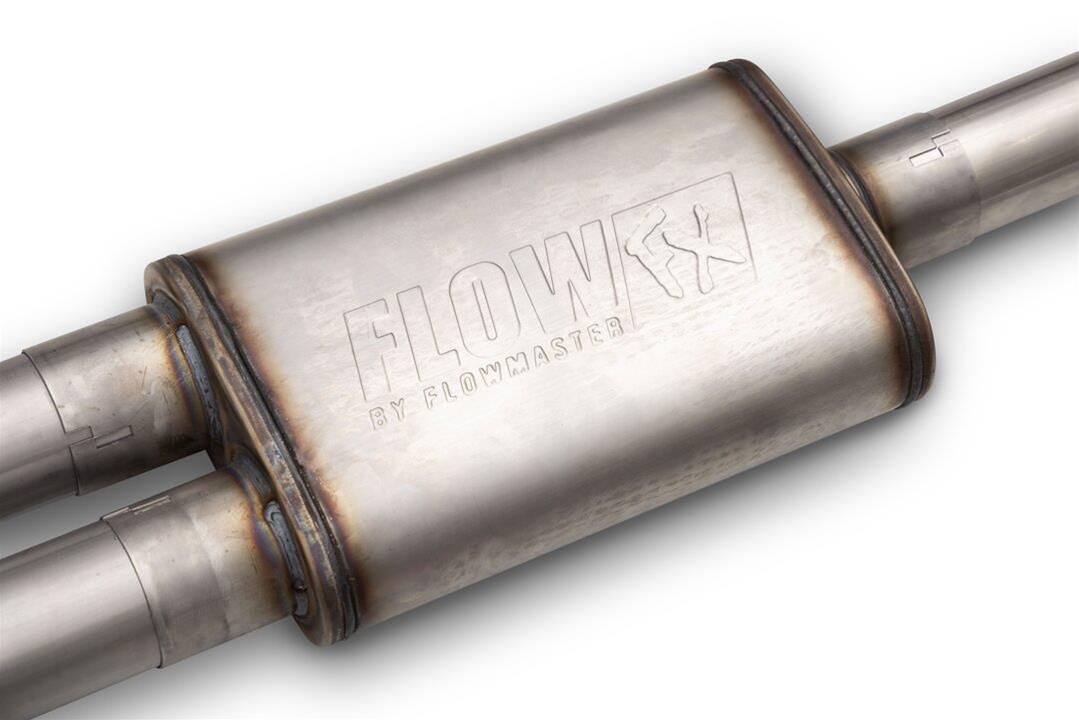 Flowmaster FlowFX Exhaust Systems for 2021-2025 F-150 - 718170 System, Cat-back, FlowFX, 409 Stainless Steel, 4.50 in. Black Ceramic Coated Tips, Dual Exit, Ford, F150, Kit thumbnail 2