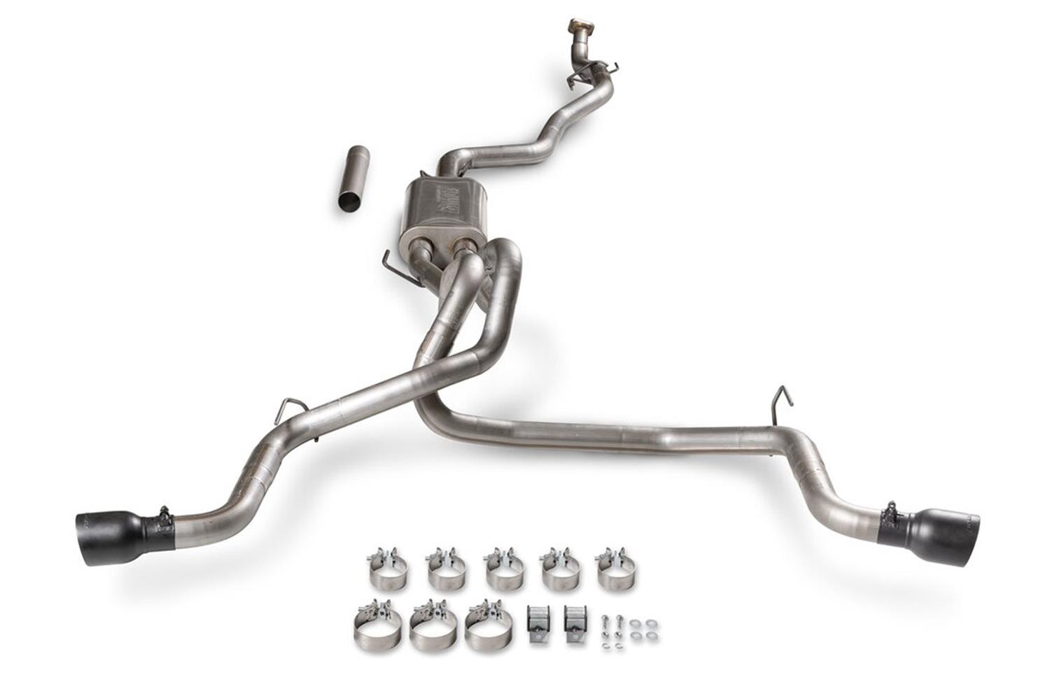 Flowmaster FlowFX Exhaust Systems for 2024-2025 TACOMA - 718174 System, Cat-back, FlowFX, 3.00 in., 409 Stainless Steel, Brushed, Double Wall, 4.00 in. Black Tip, Split Side, Dual Exit, Toyota, Kit thumbnail 3