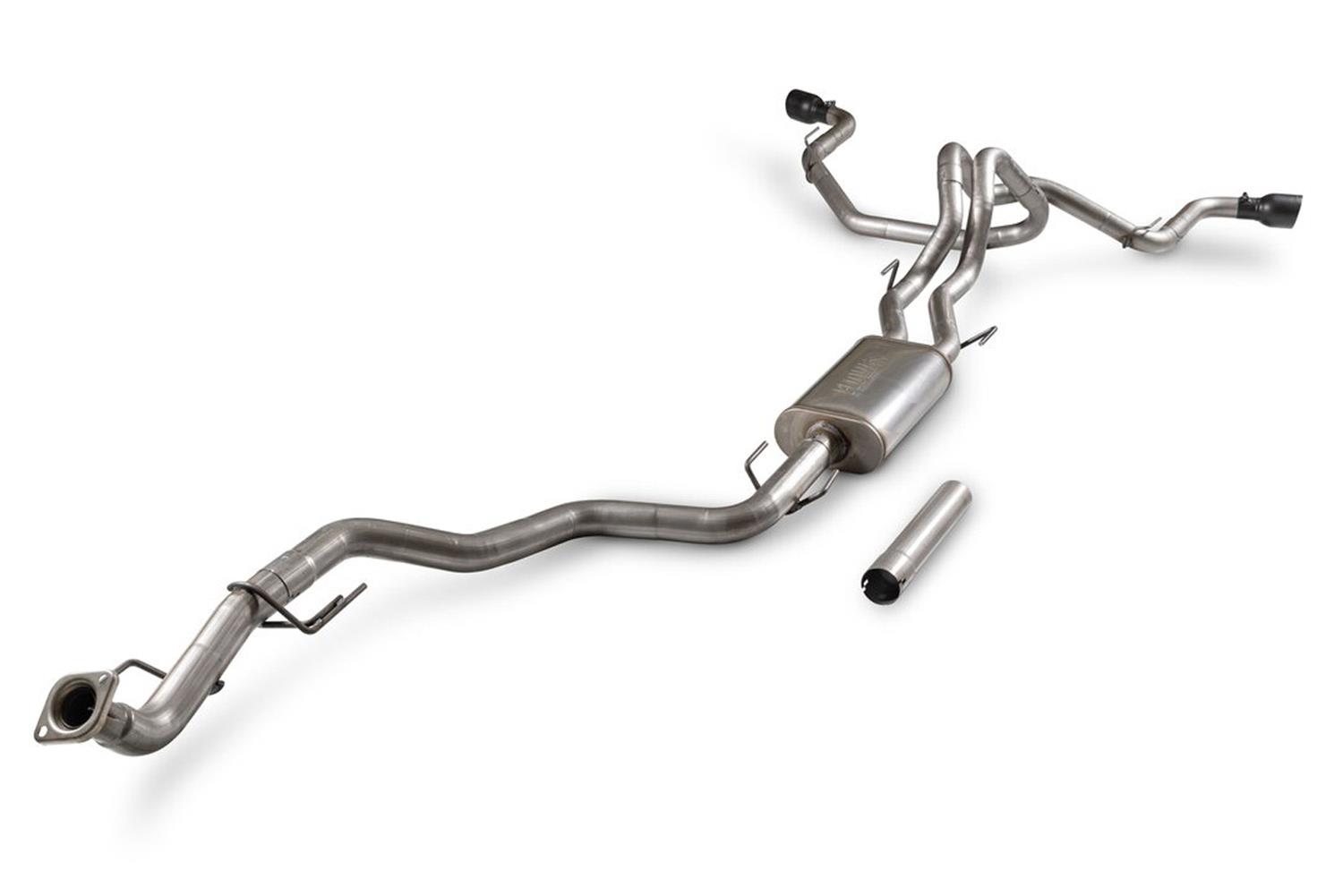 Flowmaster FlowFX Exhaust Systems for 2024-2025 TACOMA - 718174 System, Cat-back, FlowFX, 3.00 in., 409 Stainless Steel, Brushed, Double Wall, 4.00 in. Black Tip, Split Side, Dual Exit, Toyota, Kit thumbnail 4