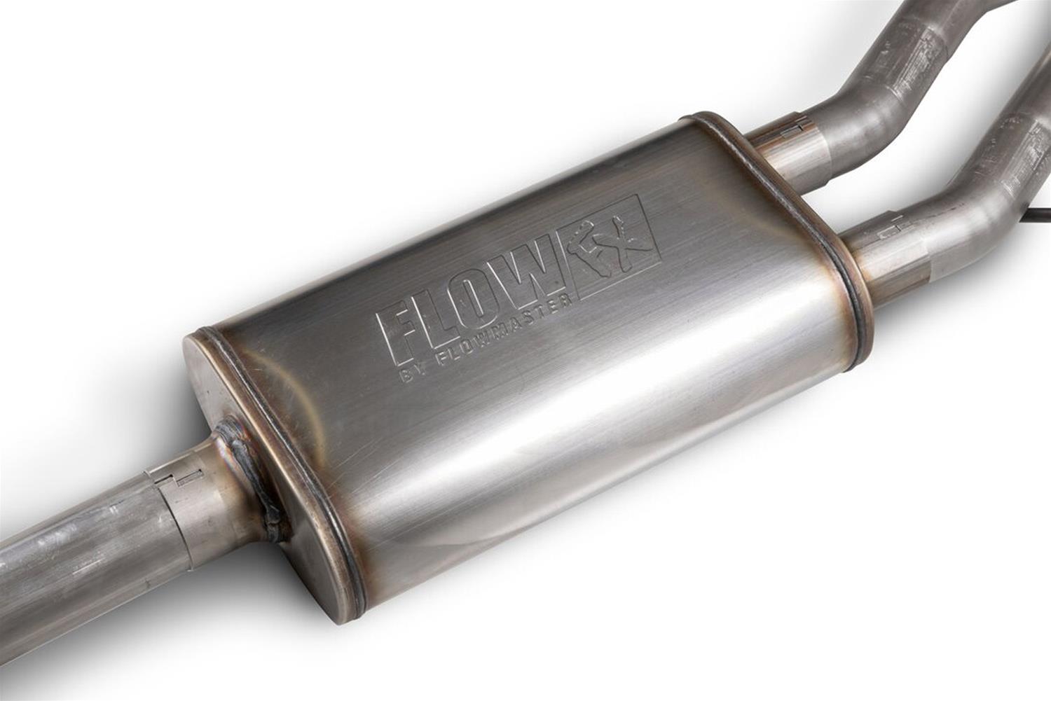 Flowmaster FlowFX Exhaust Systems for 2024-2025 TACOMA - 718174 System, Cat-back, FlowFX, 3.00 in., 409 Stainless Steel, Brushed, Double Wall, 4.00 in. Black Tip, Split Side, Dual Exit, Toyota, Kit