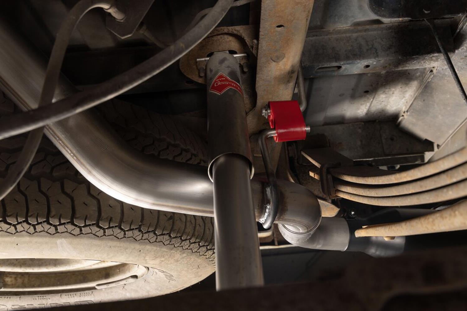 Flowmaster FlowFX Exhaust Systems 718190 System, Cat-back, FlowFX, 3.00 in., 409 Stainless Steel, Brushed, Double Wall, 4.50 in. Black Tip, Split Side, Dual Exit, Chevrolet, GMC, Kit thumbnail 6