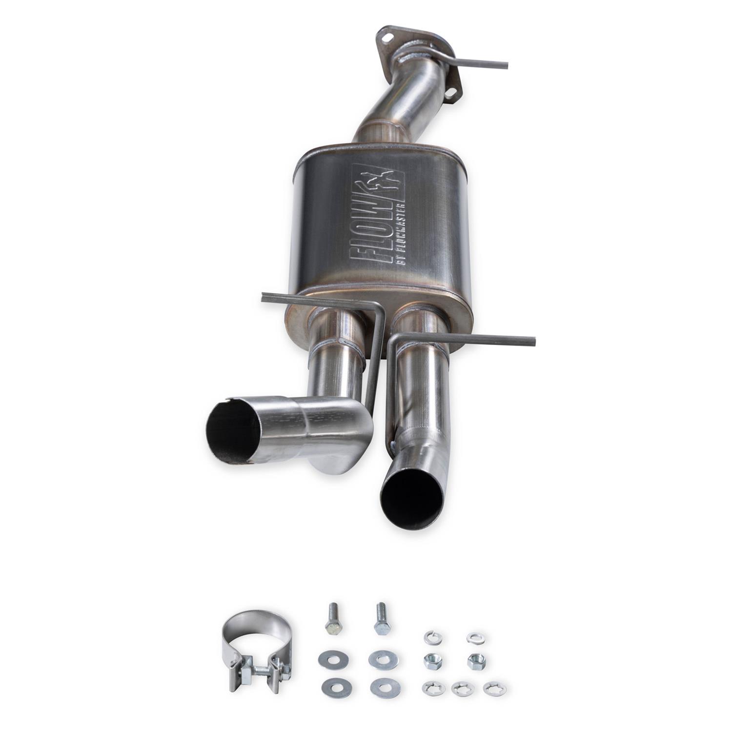 Flowmaster FlowFX 409 Stainless Steel 3 Inch Muffler 718195 Direct Fit Muffler, FX Muffler, Steel, 3.00 in. Inlet, Dual 2.50 in. Outlet, Slip Fit, Ram, 3.0L, Kit thumbnail 9