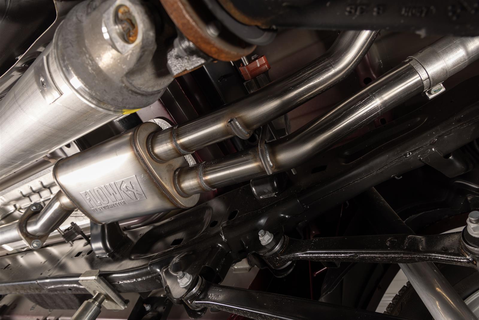 Flowmaster FlowFX 409 Stainless Steel 3 Inch Muffler 718195 Direct Fit Muffler, FX Muffler, Steel, 3.00 in. Inlet, Dual 2.50 in. Outlet, Slip Fit, Ram, 3.0L, Kit thumbnail 2