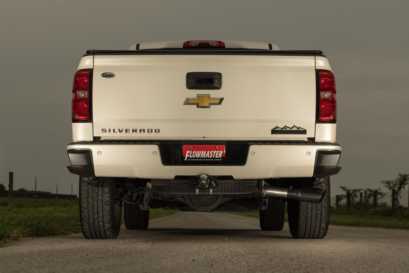Flowmaster Signature Series Exhaust Systems 737857 System, Cat-back, Series, 304 Stainless Steel, Brushed, 4.50 in. Black Chrome Tip, Single Exit, Chevrolet, GMC, Kit