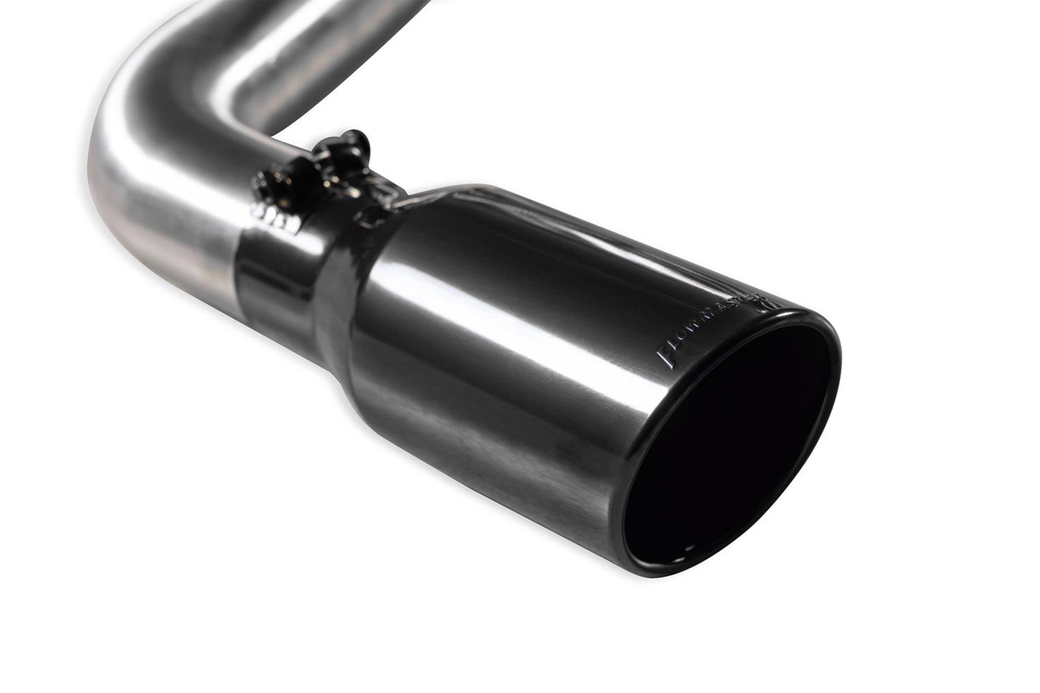 Flowmaster Signature Series Exhaust Systems 737857 System, Cat-back, Series, 304 Stainless Steel, Brushed, 4.50 in. Black Chrome Tip, Single Exit, Chevrolet, GMC, Kit thumbnail 4