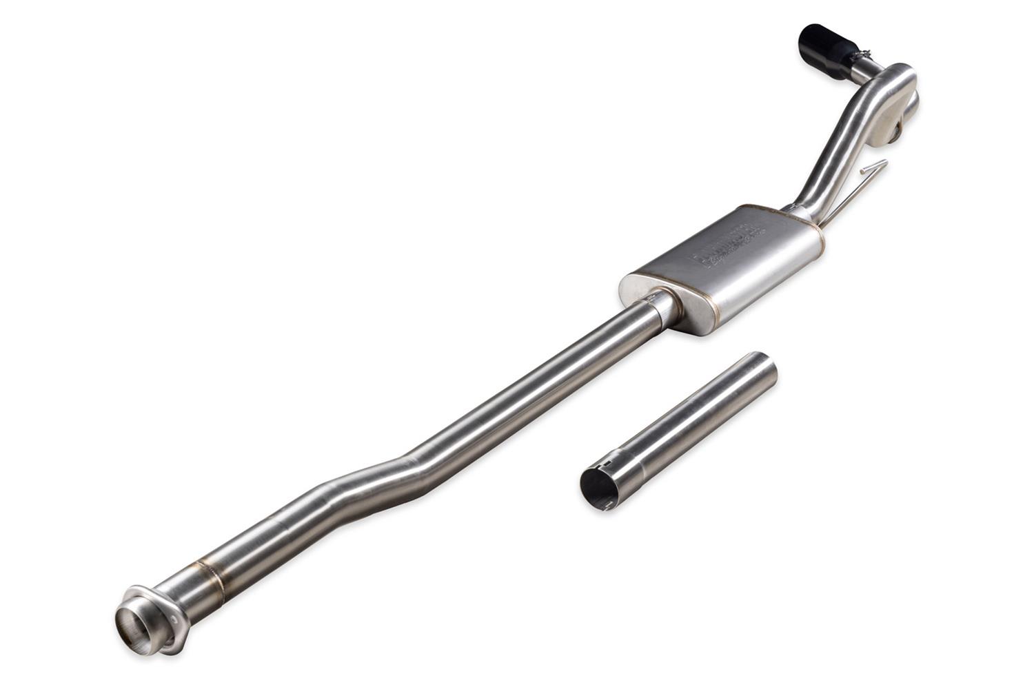 Flowmaster Signature Series Exhaust Systems 737887 System, Cat-back, Series, 304 Stainless Steel, Brushed, 4.50 in. Black Chrome Tip, Ford, 2.7L/3.5L/5.0L, Kit thumbnail 4