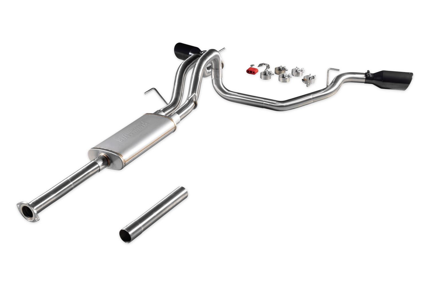 Flowmaster Signature Series Exhaust Systems 737918 System, Cat-back, Series, 304 Stainless Steel, 4.50 in. Black Chrome Tips, Dual Exit, Toyota Tacoma, 3.5L, Kit thumbnail 5
