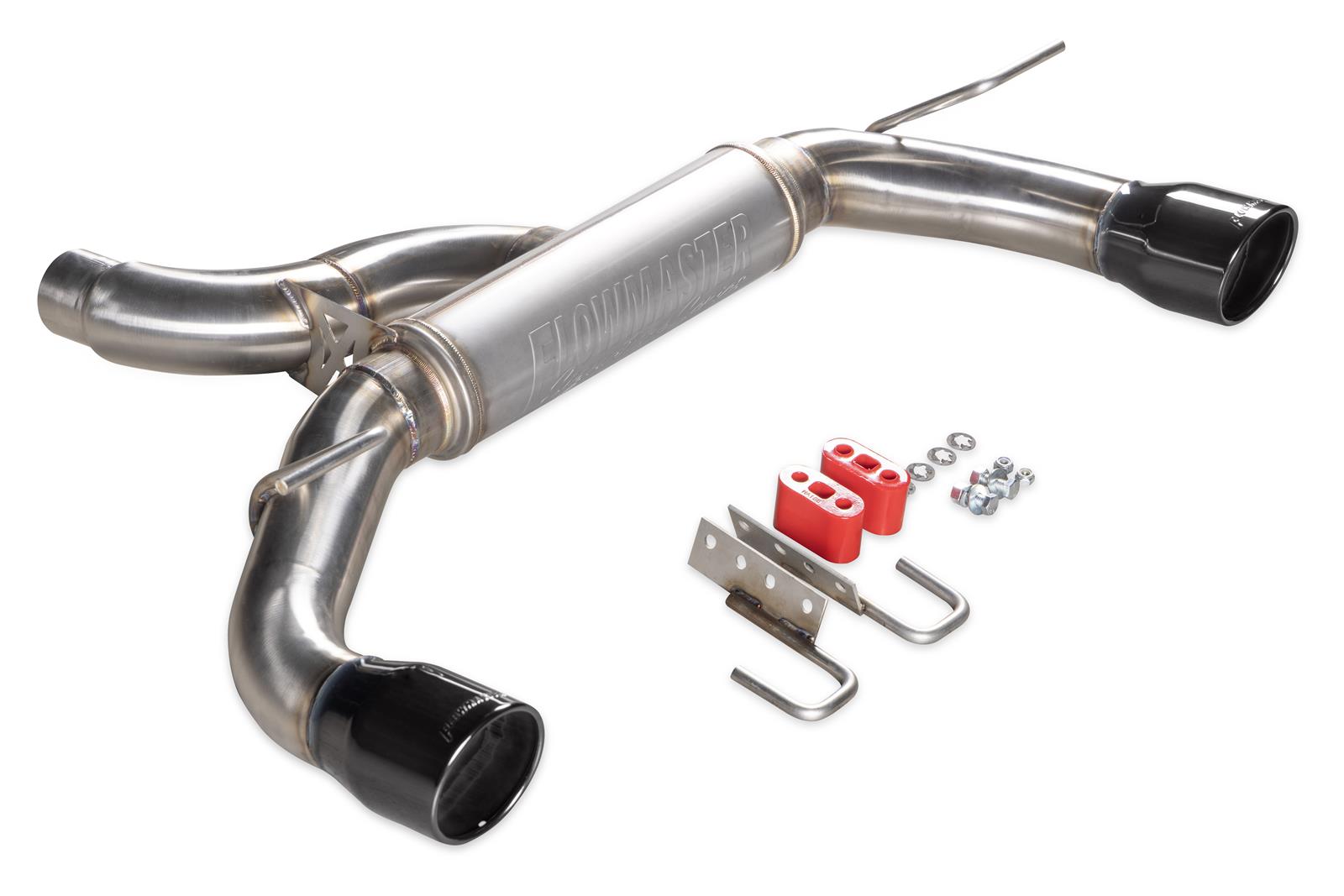 Flowmaster Signature Series Exhaust Systems for 2021-2025 BRONCO - 738123 System, Axle-back, Series, 304 Stainless Steel, 4.00 in. Black Chrome Tips, Dual Exit, Ford, 2.3L/2.7L, Kit thumbnail 6