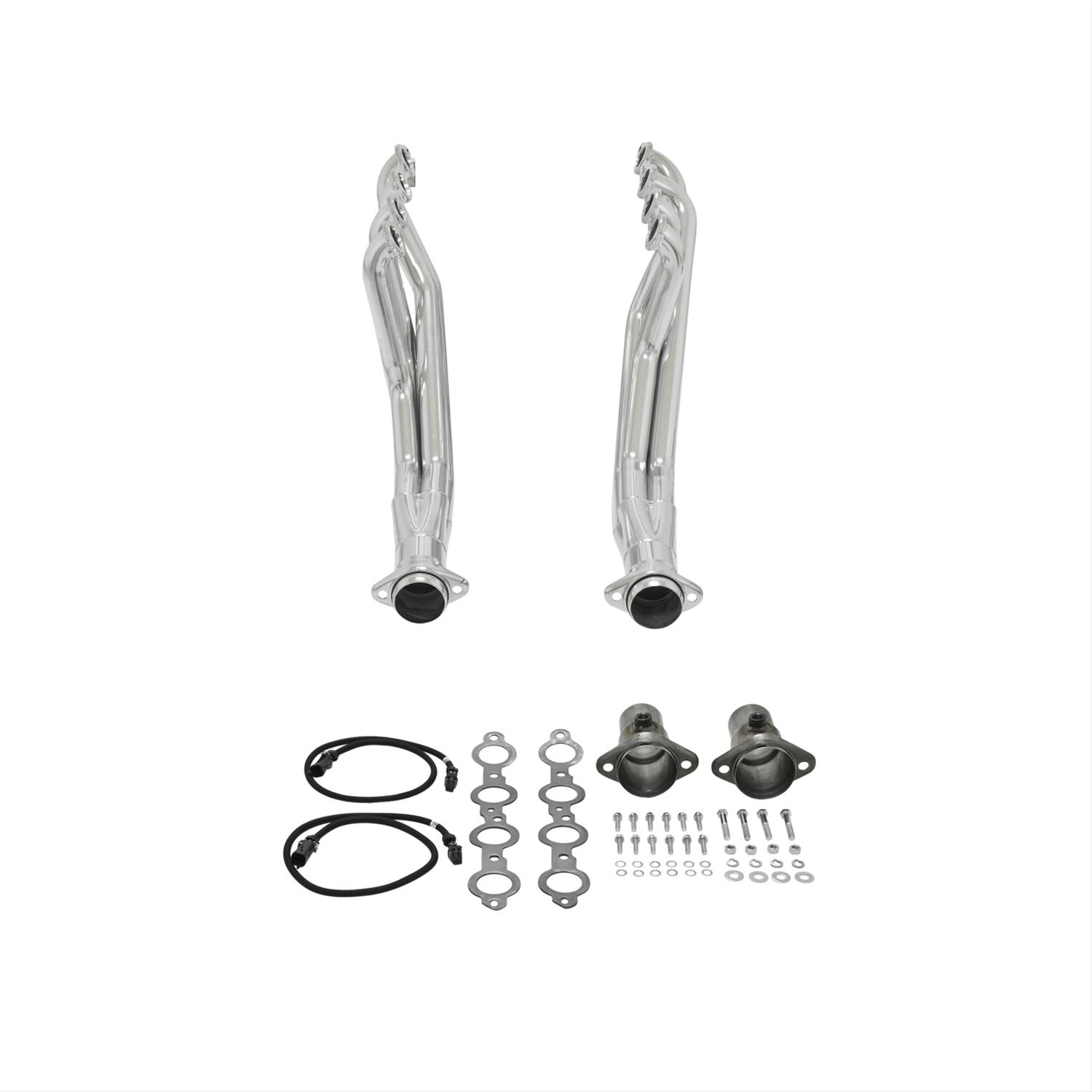 Flowmaster Scavenger Series Elite Headers 814116 Headers, Elite, Long Tube, Stainless, Polished Ceramic Coated, Chevy, LS Engine, Pair thumbnail 3