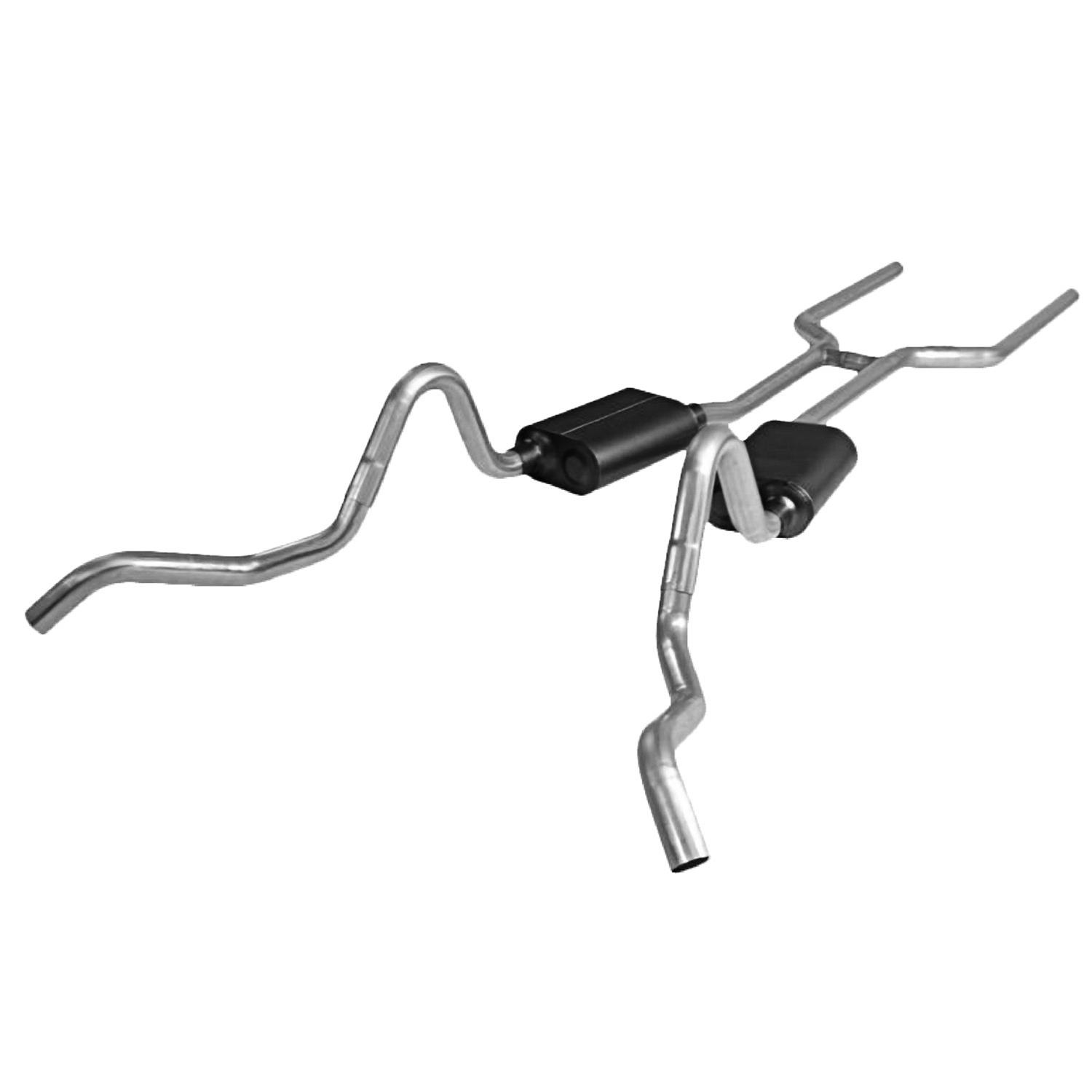 Flowmaster Stainless Steel American Thunder Exhaust Systems 817412 System, Thunder, Header-Back, Steel, GM A Body, Kit