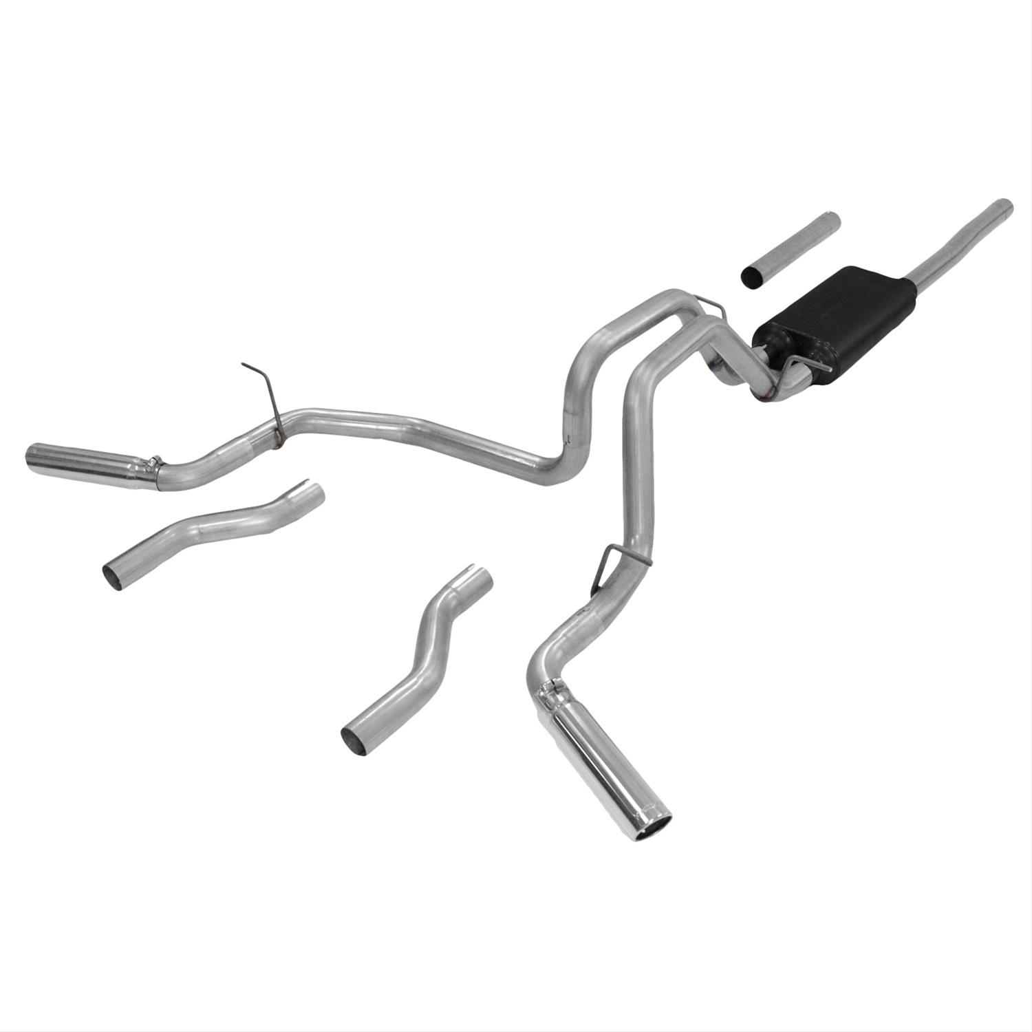 Flowmaster Stainless Steel Force II Exhaust Systems for 2007-2013 SIERRA 1500, SILVERADO 1500 - 817492 System, II, Cat-Back, Steel, Polished Tips, Chevy, GMC, 5.3L, Kit thumbnail 3