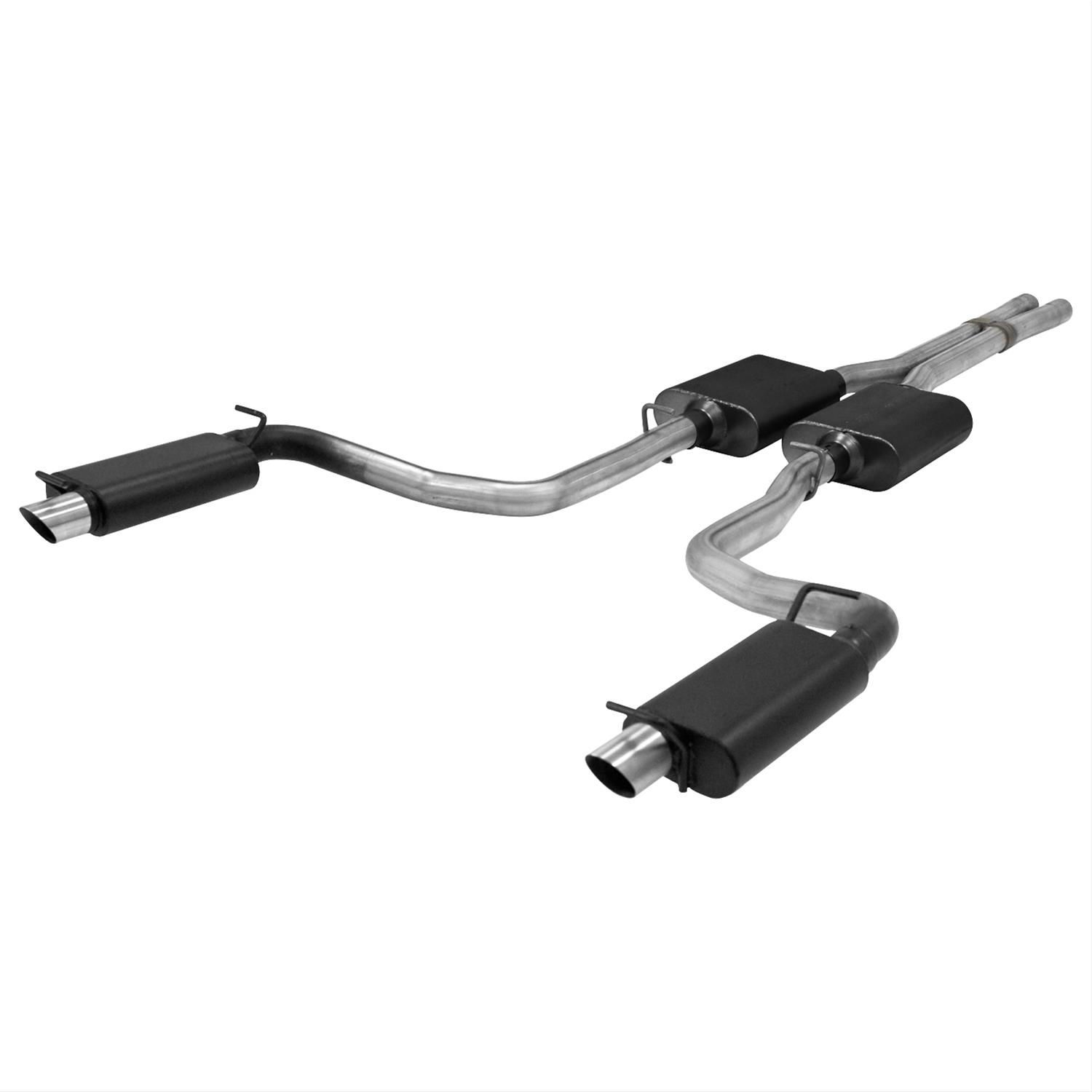 Flowmaster Stainless Steel Force II Exhaust Systems 817502 System, II, Dual, Cat-back, Stainless, Natural, Split Rear Exit, Dodge, 5.7L Hemi, Kit thumbnail 3