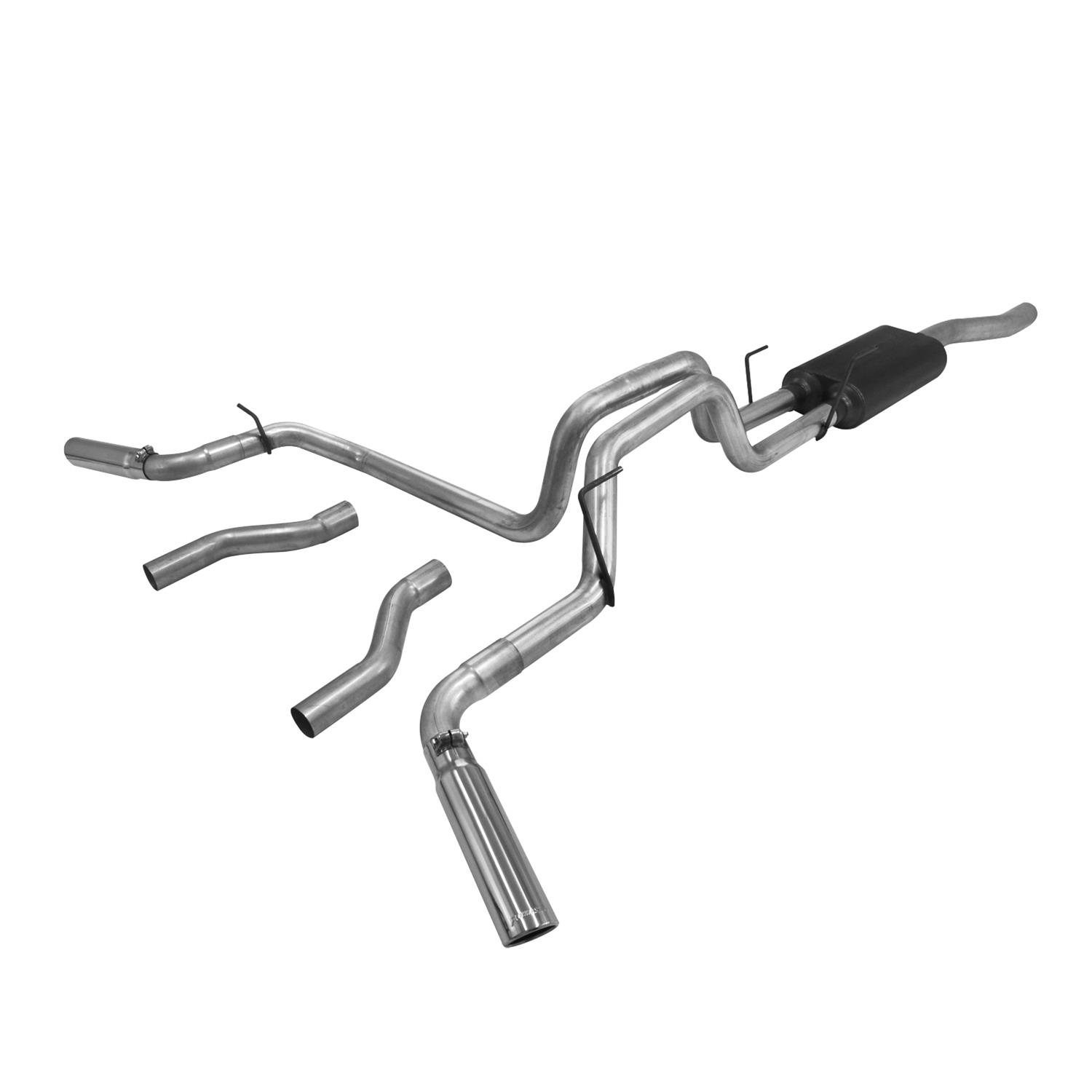Flowmaster Stainless Steel American Thunder Exhaust Systems 817507 System, Thunder, Cat-back, Single In/Dual Out, Split Side Exit, Dodge, Ram, 5.7L Hemi, Kit thumbnail 4