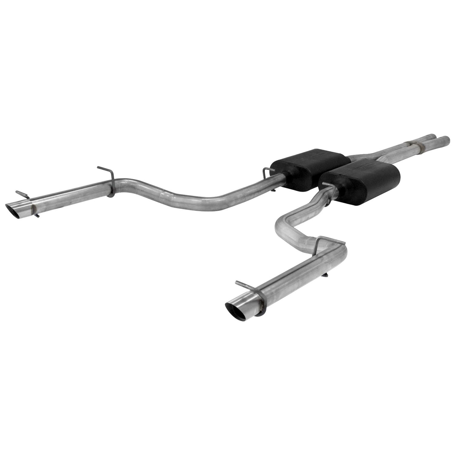 Flowmaster Stainless Steel American Thunder Exhaust Systems for 2011-2014 300, CHARGER - 817508 System, Cat-Back, Steel, Polished Tip, Dodge, 5.7L, Kit