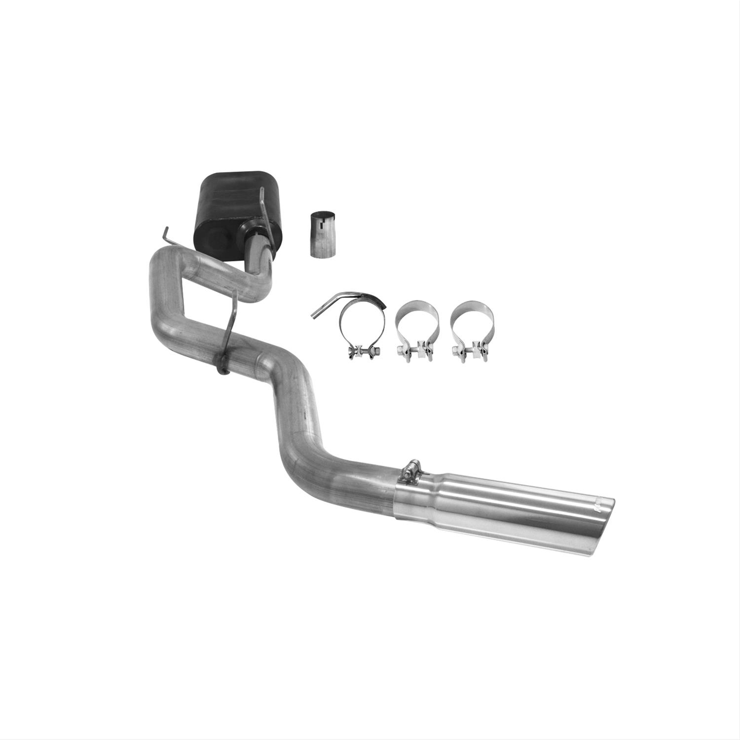 Flowmaster Stainless Steel American Thunder Exhaust Systems 817513 System, Thunder, Cat-back, Single, Steel, Natural, Side Exit, Dodge, 5.7L Hemi, Kit thumbnail 2