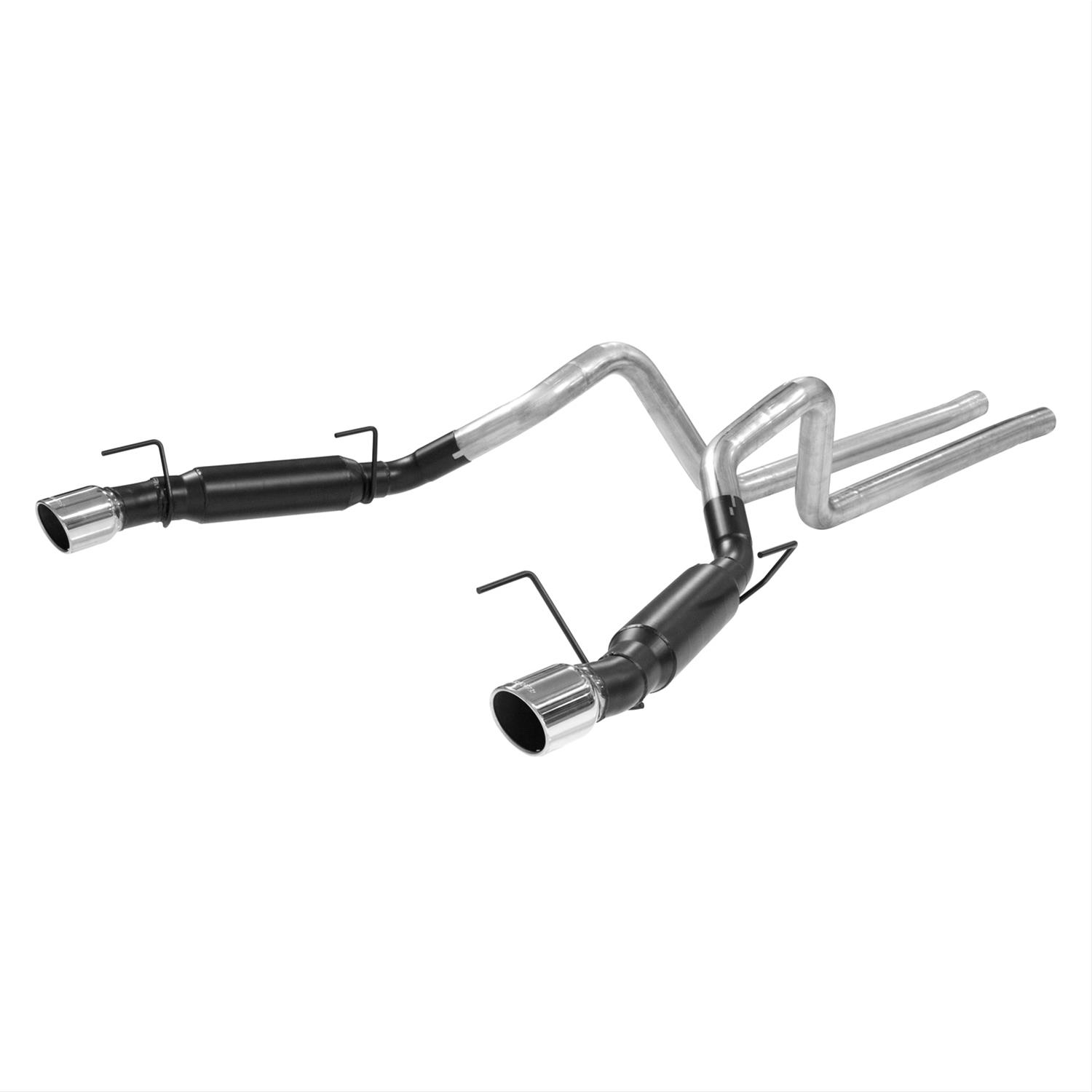 Flowmaster Outlaw Series Exhaust Systems 817515 System, Series, Cat-back, Dual, Stainless Steel, Natural, Split Rear Exit, Ford, Kit thumbnail 3