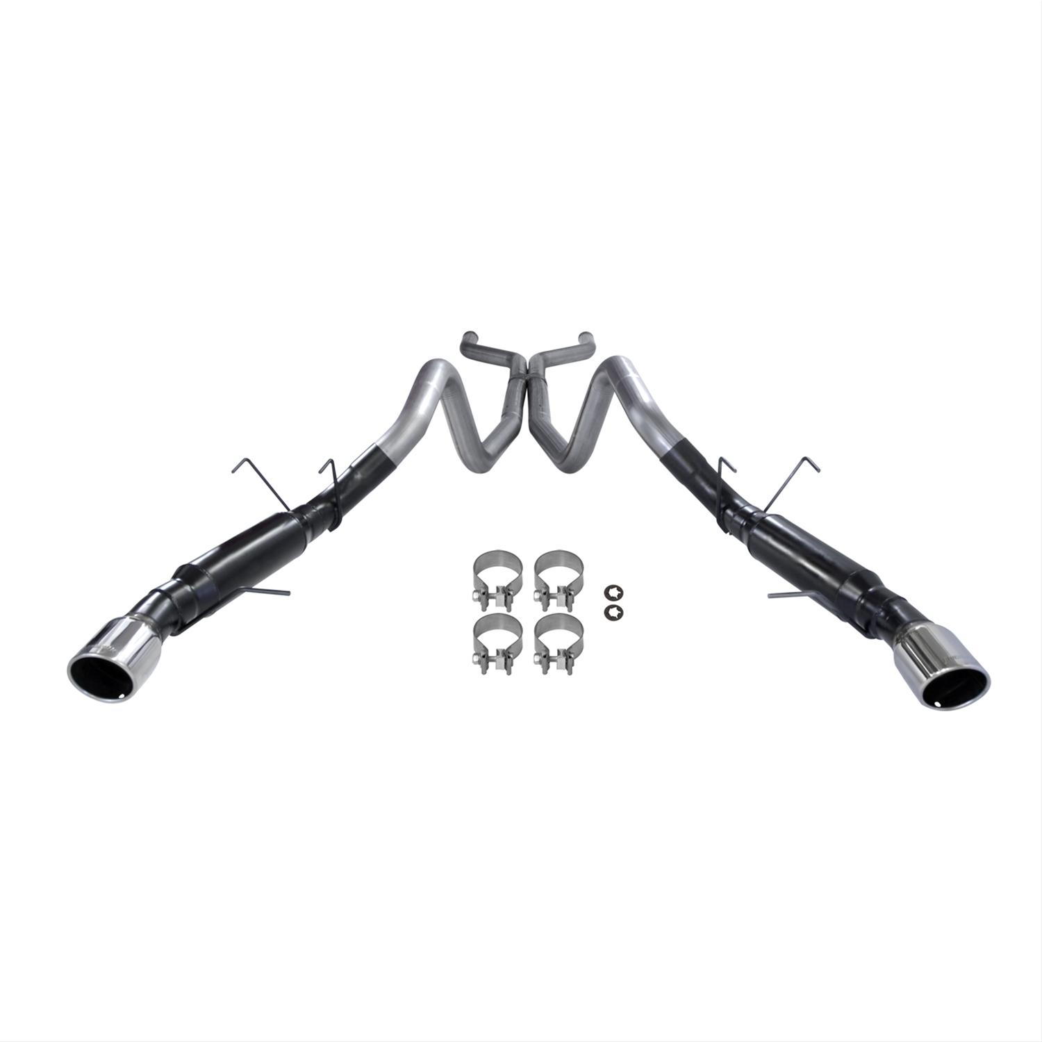 Flowmaster Outlaw Series Exhaust Systems 817560 System, Outlaw, Cat-Back, 409 Stainless Steel, Polished Tips, Ford, Kit