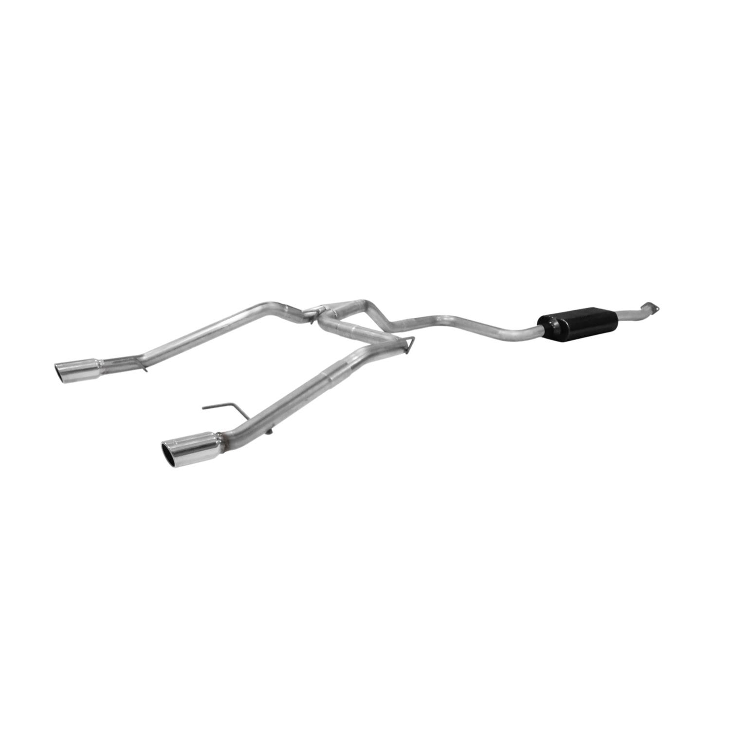 Flowmaster Stainless Steel Force II Exhaust Systems 817565 System, II, Cat-back, Split Rear Exit, Stainless, Natural, Chevy, 1.4L, 1.8L, Kit thumbnail 2