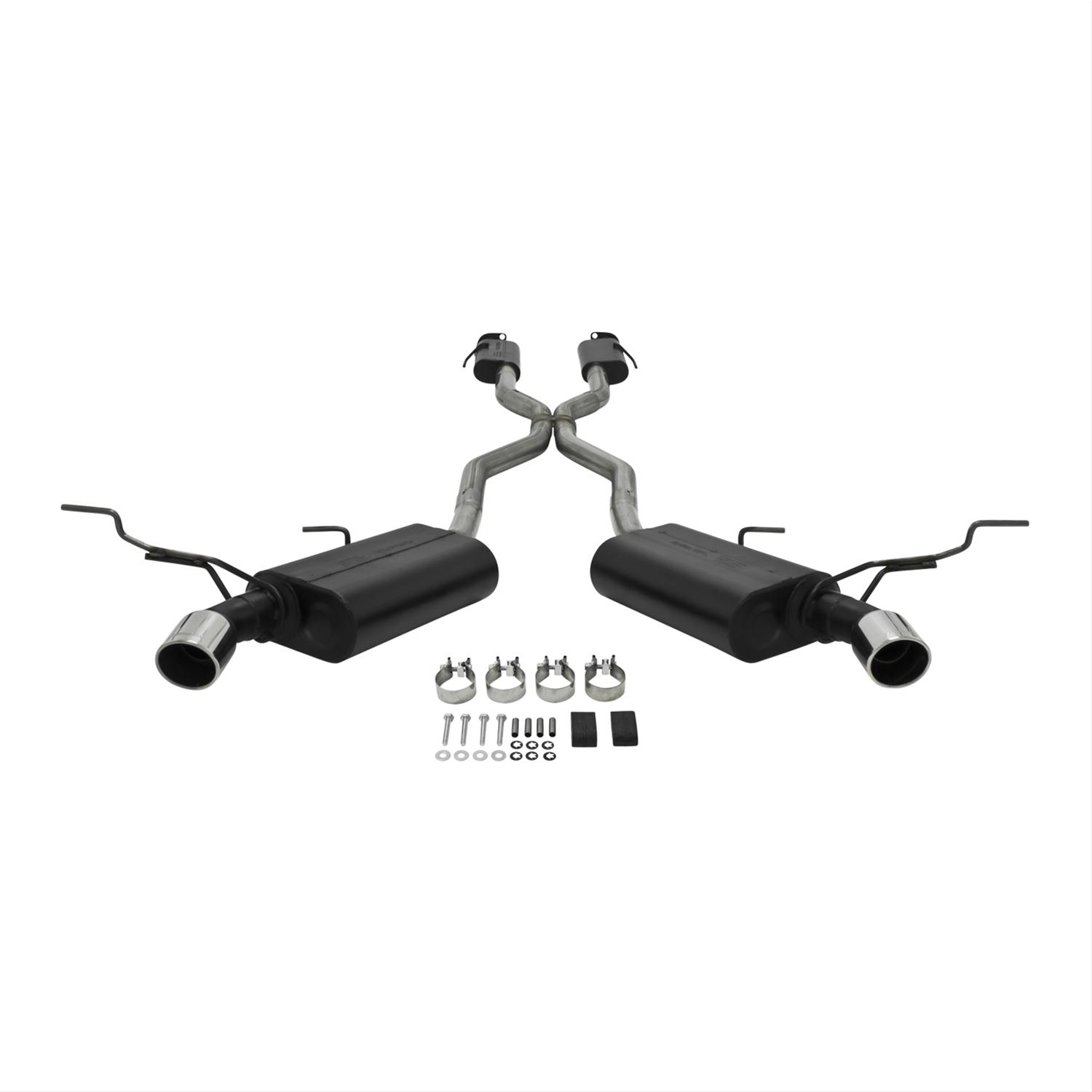 Flowmaster Stainless Steel Force II Exhaust Systems 817575 System, II, Cat-back, Dual, Steel, Split Rear Exit, Jeep, 5.7L Hemi, Automatic, Kit