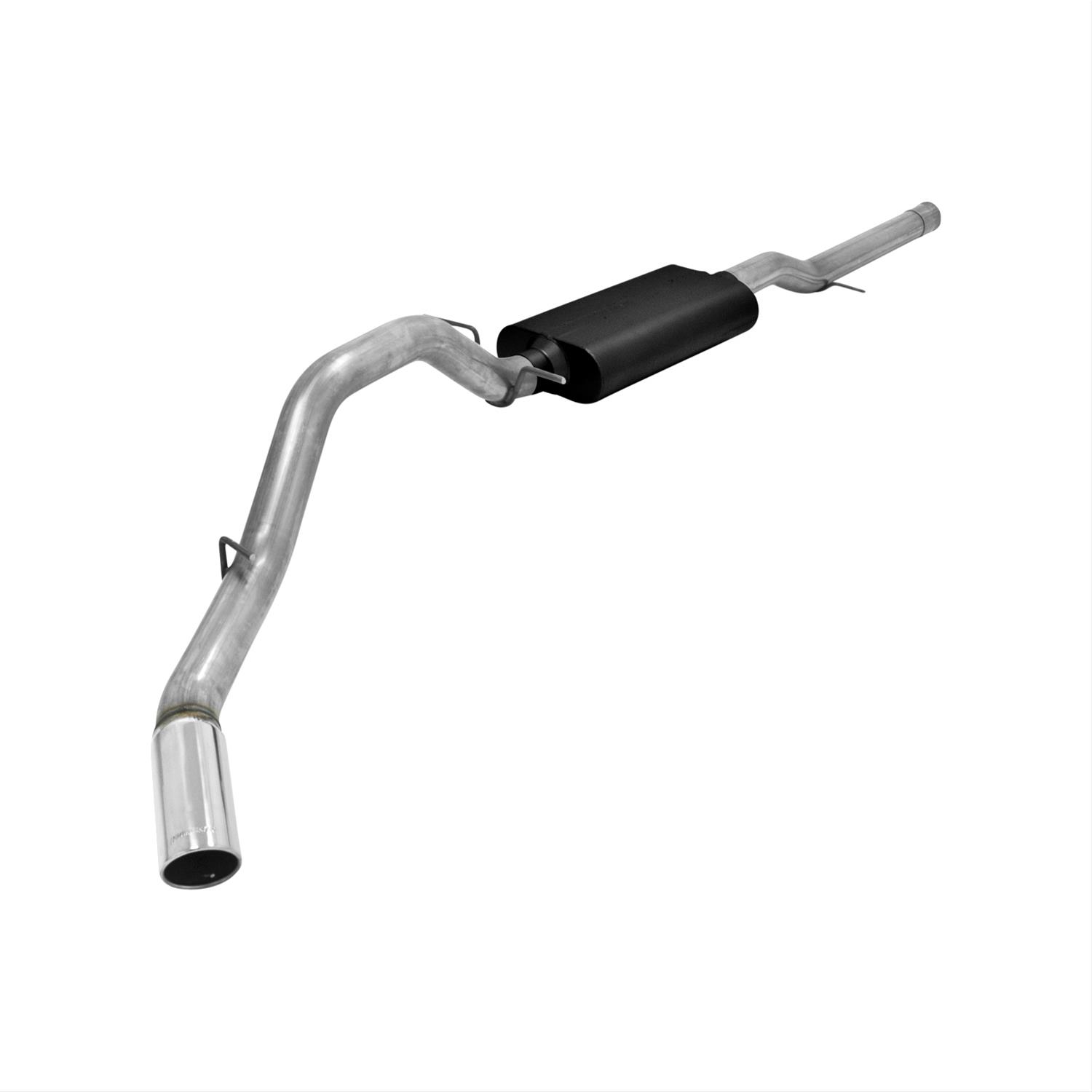 Flowmaster Stainless Steel Force II Exhaust Systems for 2011-2018 SIERRA 1500, SILVERADO 1500 - 817603 System, II, Cat-back, Single, Steel, Natural, Side Exit, Chevy, GMC, 6.2L, Kit thumbnail 2