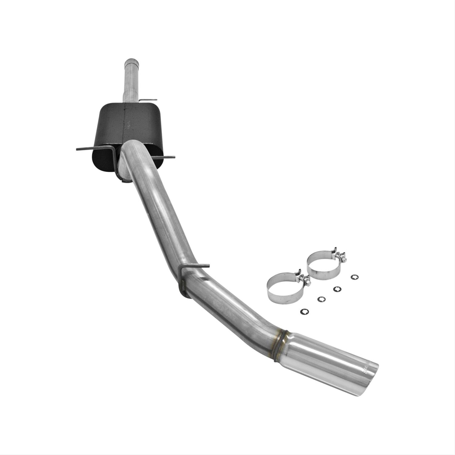 Flowmaster Stainless Steel Force II Exhaust Systems for 2011-2018 SIERRA 1500, SILVERADO 1500 - 817603 System, II, Cat-back, Single, Steel, Natural, Side Exit, Chevy, GMC, 6.2L, Kit