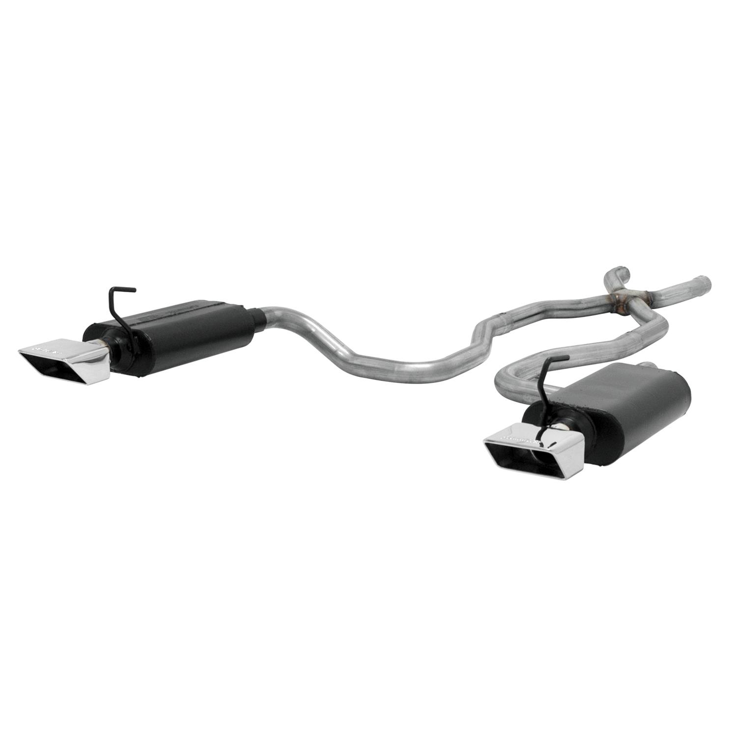 Flowmaster Force II Exhaust Systems for 1970-1973 CORVETTE - 817659 System, II, Crossmember Back, Dual, Stainless Steel, Natural, Split Rear Exit, Chevy, 5.7L, Kit thumbnail 2