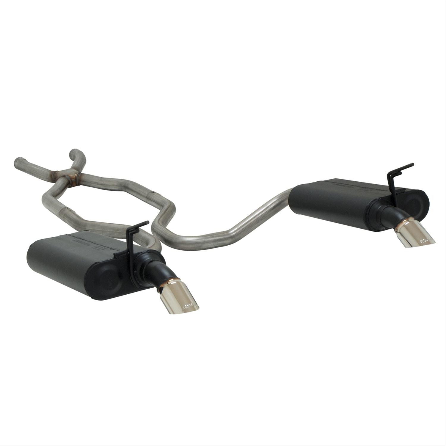 Flowmaster Force II Exhaust Systems 817661 System, Crossmember Back, Stainless Steel, Dual Out of the Rear, II, 1974-79 Corvette, Kit thumbnail 2