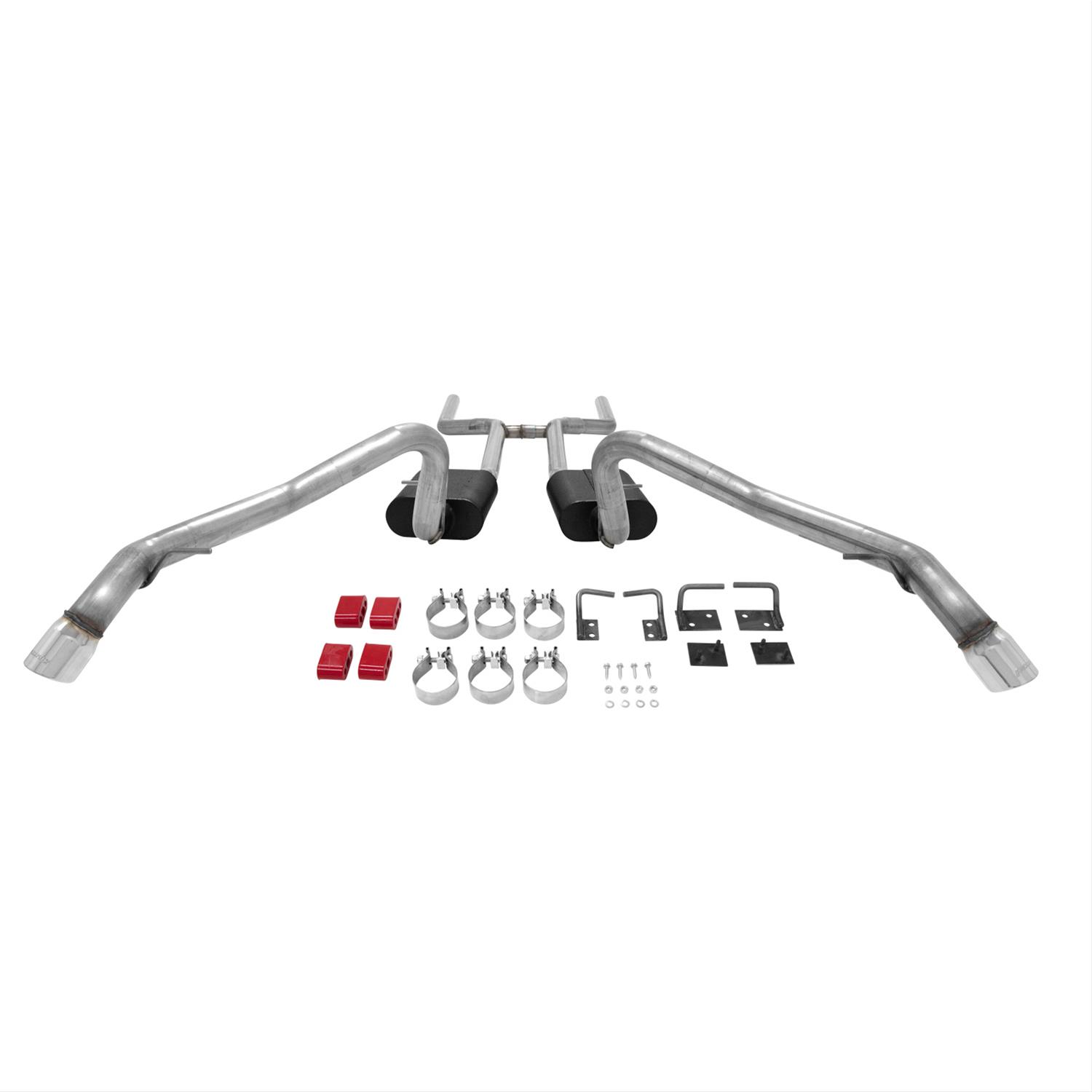 Flowmaster American Thunder Exhaust Systems 817673 System, Thunder, Crossmember Back, Stainless, Natural, Chevy, 283, 327