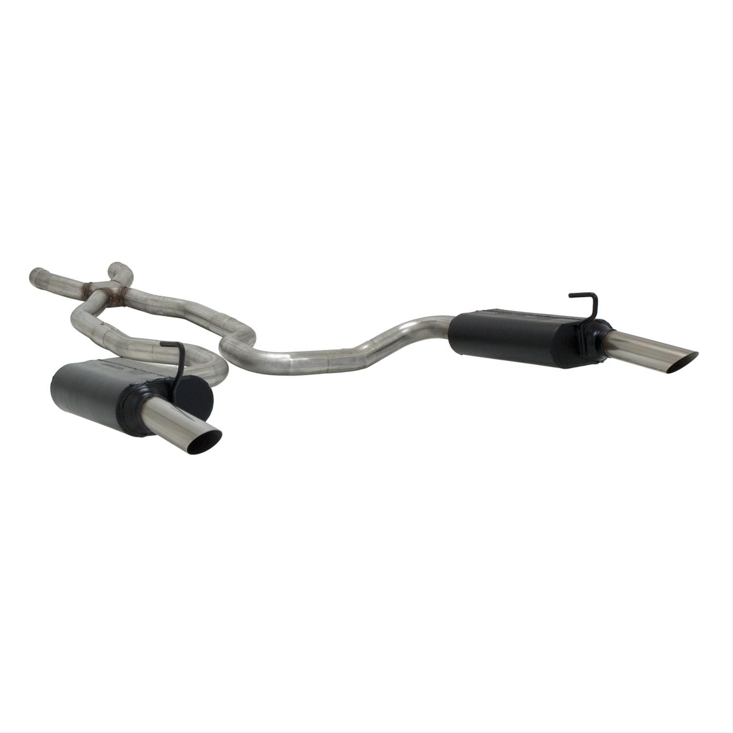 Flowmaster Force II Exhaust Systems 817695 System, II, Crossmember Back, Dual, Stainless Steel, Natural, Rear Exit, Chevy, 327, 350, 427 thumbnail 3