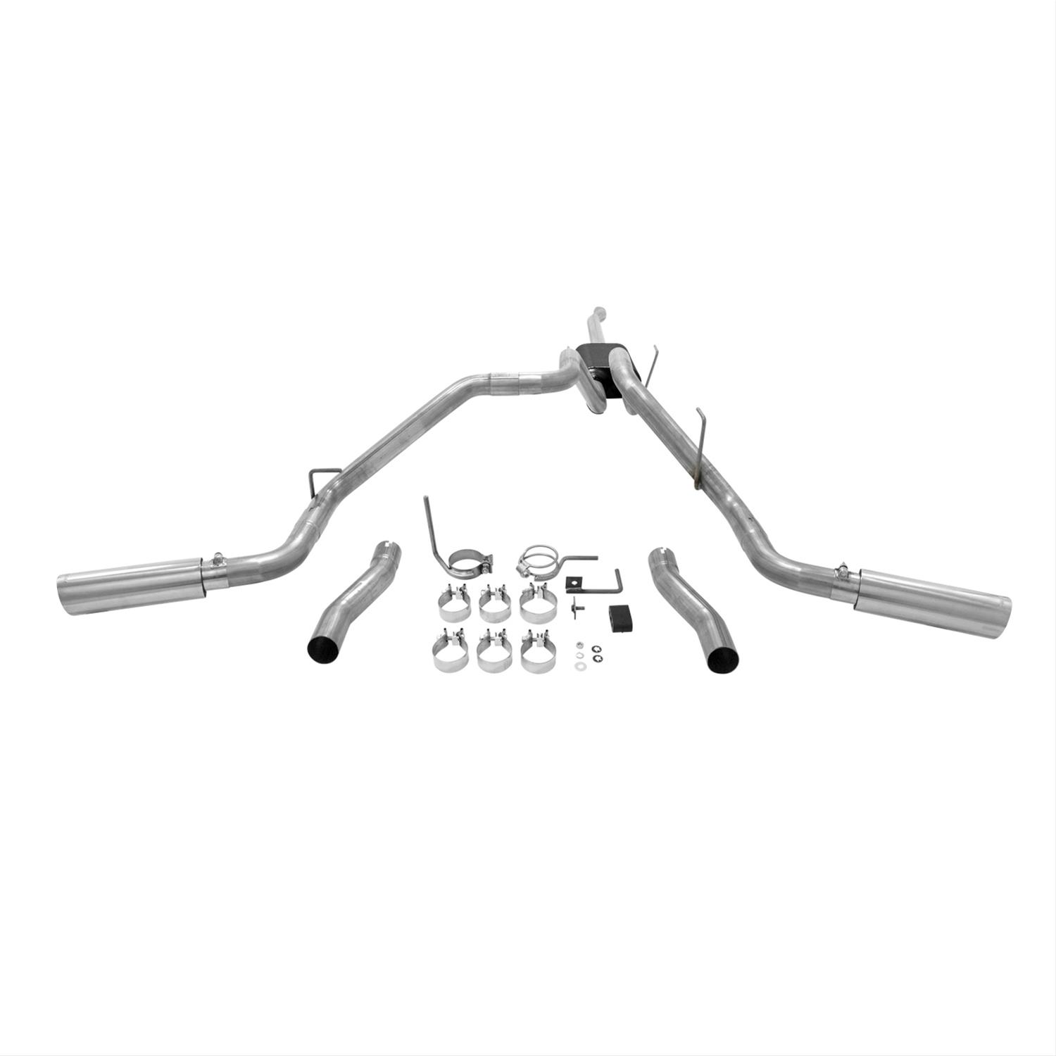 Flowmaster American Thunder Exhaust Systems 817699 System, Thunder, Cat-back, Stainless, Natural, Split Rear/Split Side Exit, Ram, 5.7L thumbnail 3