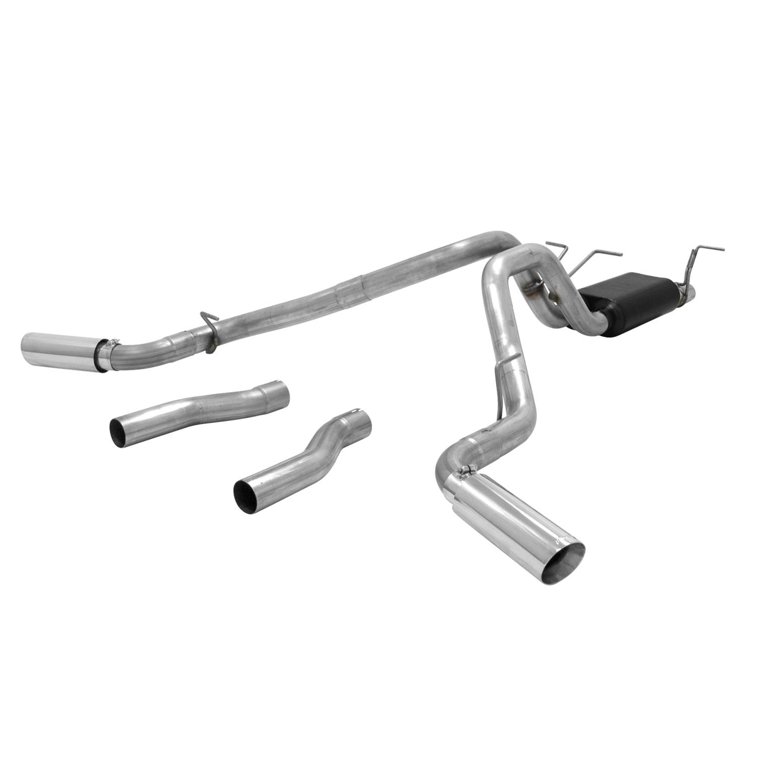 Flowmaster Force II Cat-Back Exhaust Systems for 2014-2016 F-250 SUPER DUTY, F-350 DUTY - 817701 System, II, Cat-Back, Split Rear/Side Exit, Stainless Steel, Natural, Ford, 6.2L, Kit thumbnail 2