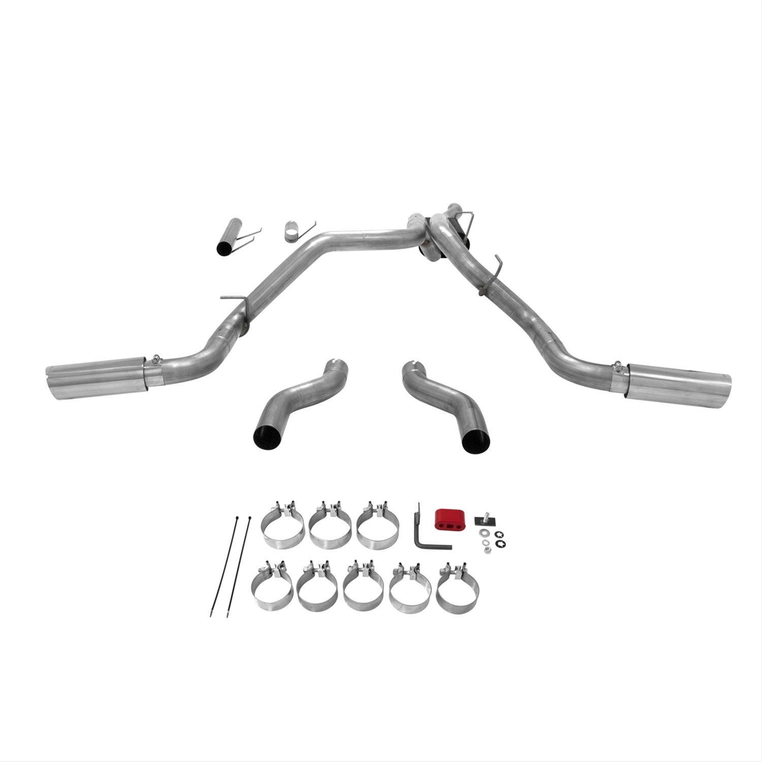 Flowmaster American Thunder Exhaust Systems 817709 System, Thunder, Cat-Back, Stainless Steel, Split Rear Exit, Ram, 6.4L, Kit thumbnail 2