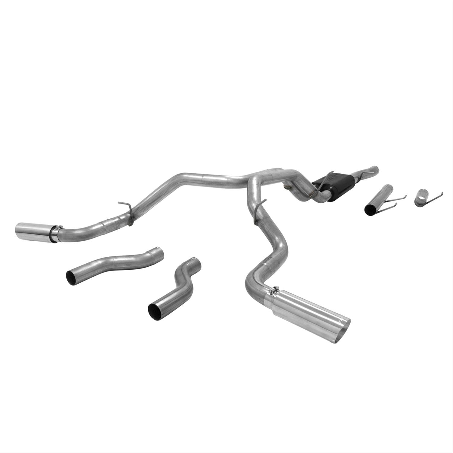Flowmaster American Thunder Exhaust Systems 817709 System, Thunder, Cat-Back, Stainless Steel, Split Rear Exit, Ram, 6.4L, Kit thumbnail 3