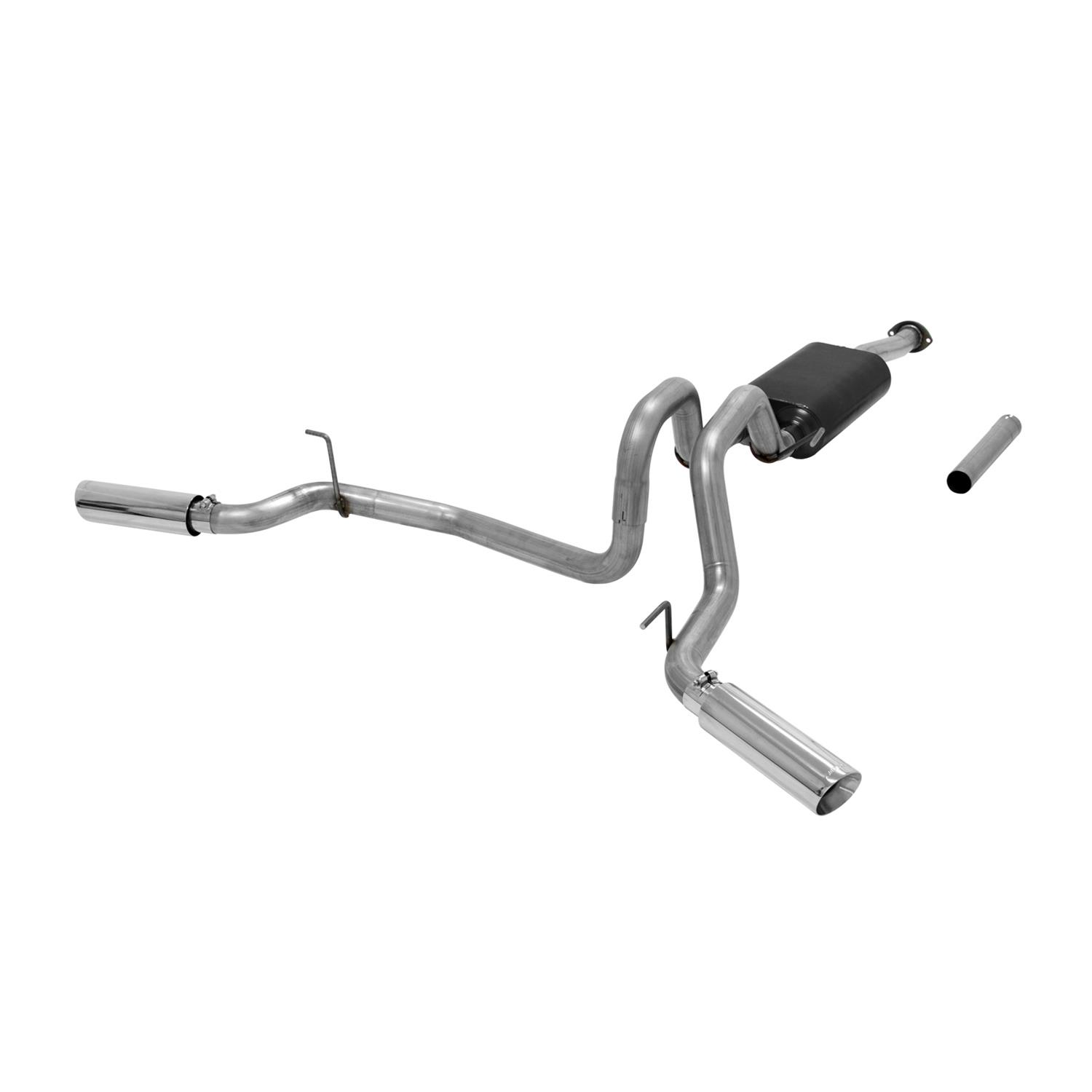 Flowmaster American Thunder Exhaust Systems 817719 System, Thunder, Cat-back, Single In/Dual Out, Stainless Steel, Natural, Toyota, 3.5L, Kit thumbnail 2