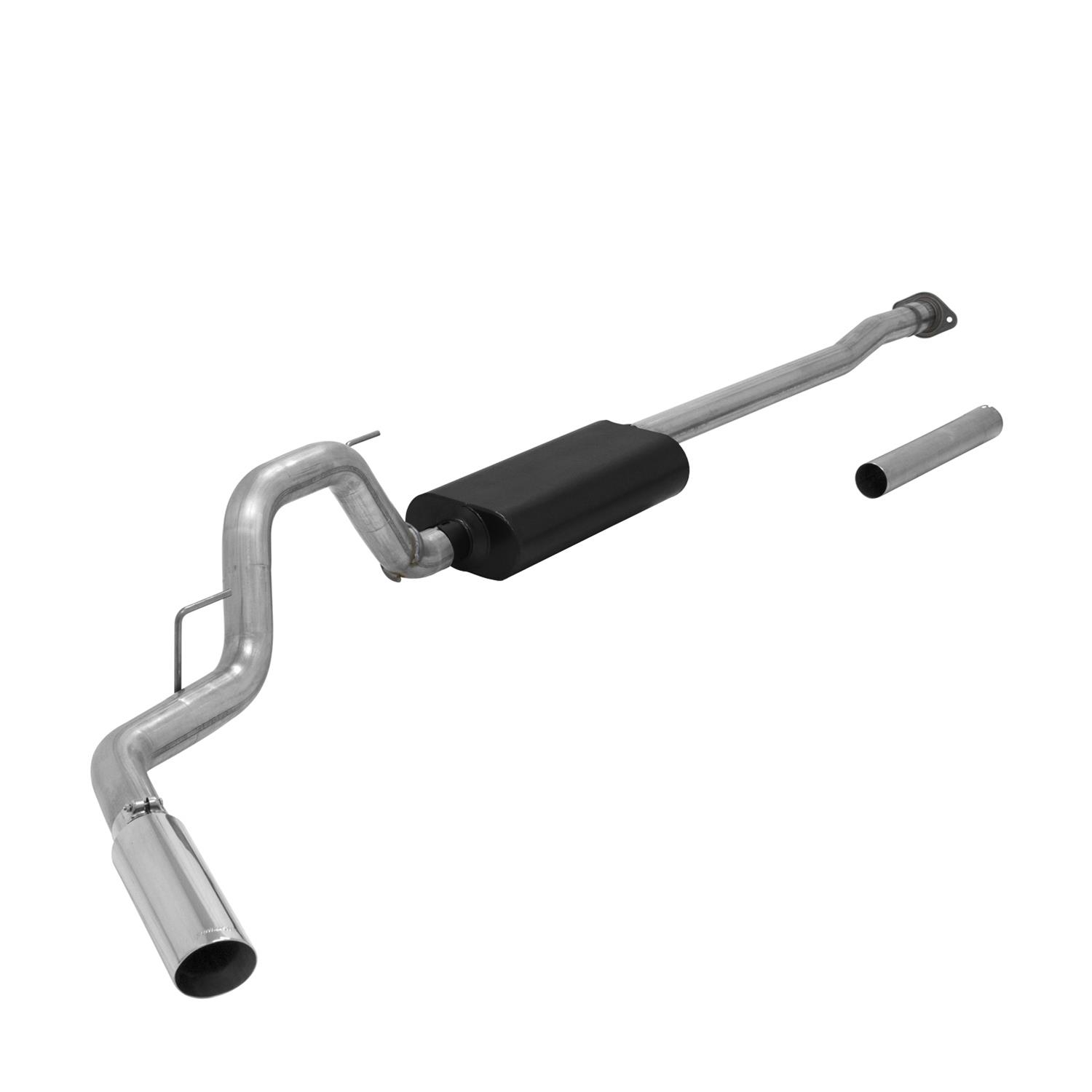 Flowmaster Force II Cat-Back Exhaust Systems 817727 System, II, Cat-back, Single, Stainless Steel, Natural, Side Exit, Ford, 2.7L, 3.5L, 5.0L, Kit thumbnail 3