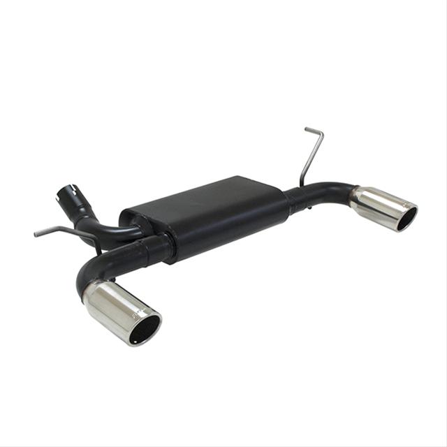 Flowmaster Force II Exhaust Systems 817729 System, II, Single In/Dual Out, Rear Axle-back, Stainless, Black, Split Rear Exit, Jeep, 3.6L thumbnail 2