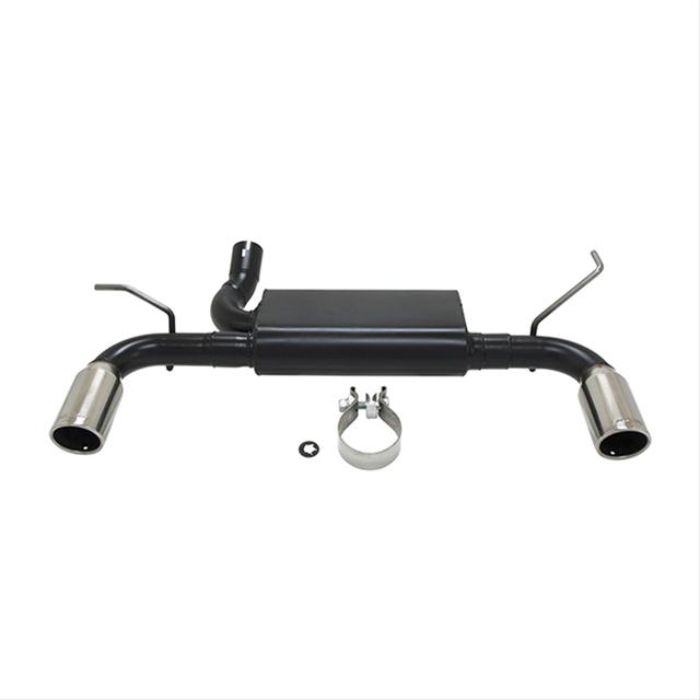 Flowmaster Force II Exhaust Systems 817729 System, II, Single In/Dual Out, Rear Axle-back, Stainless, Black, Split Rear Exit, Jeep, 3.6L thumbnail 3